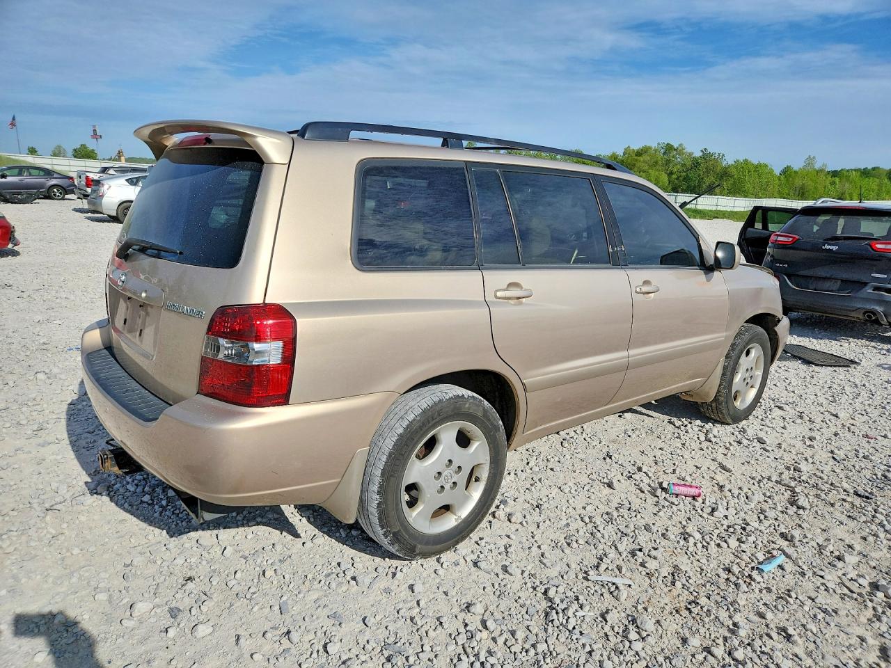 2004 Toyota Highlander Limited Желто-коричневый vin: JTEEP21A040031531