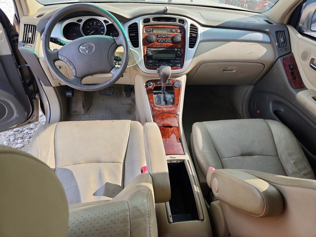 2004 Toyota Highlander Limited Желто-коричневый vin: JTEEP21A040031531