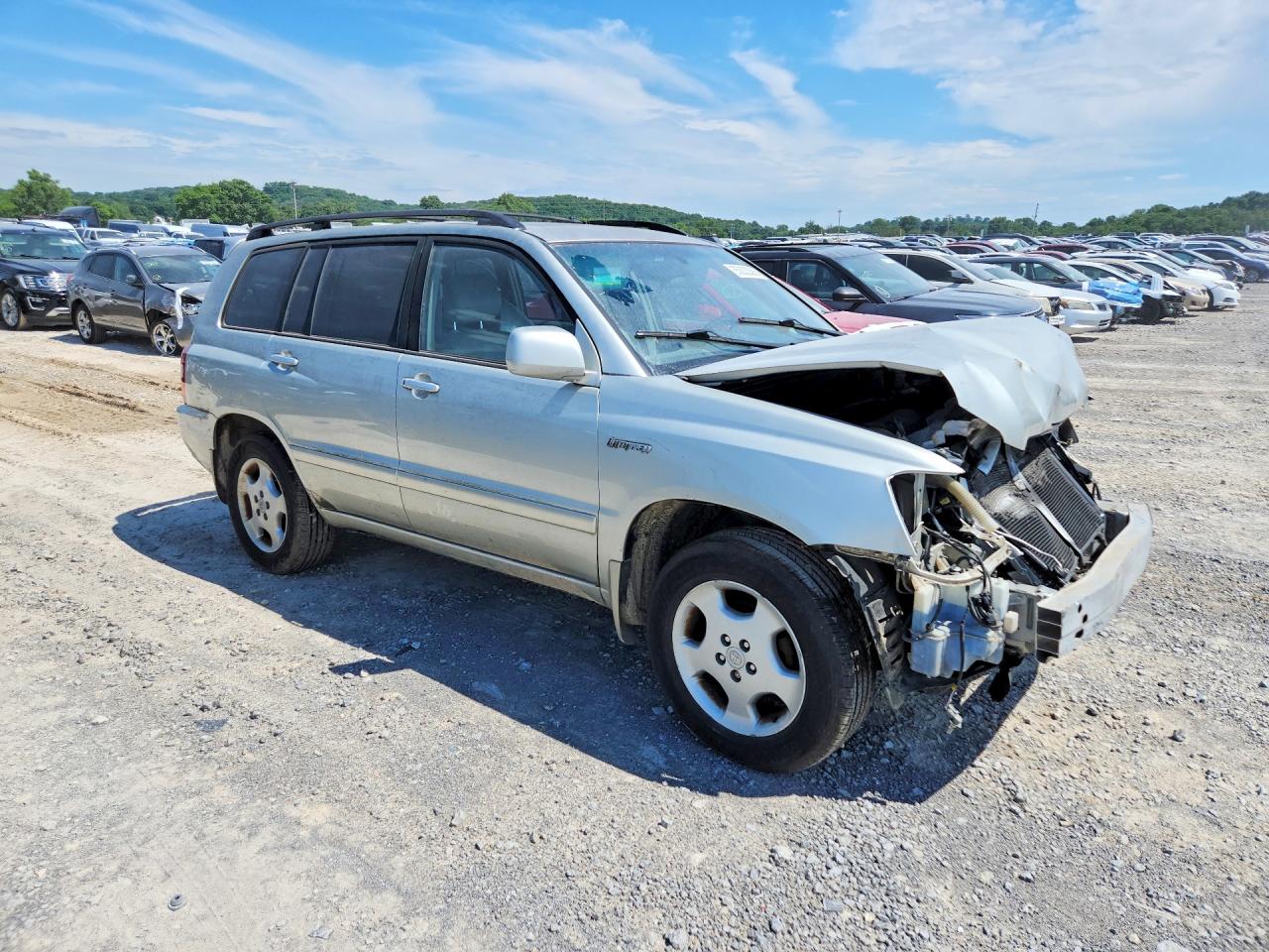 2004 Toyota Highlander Limited Silver vin: JTEEP21A040037426