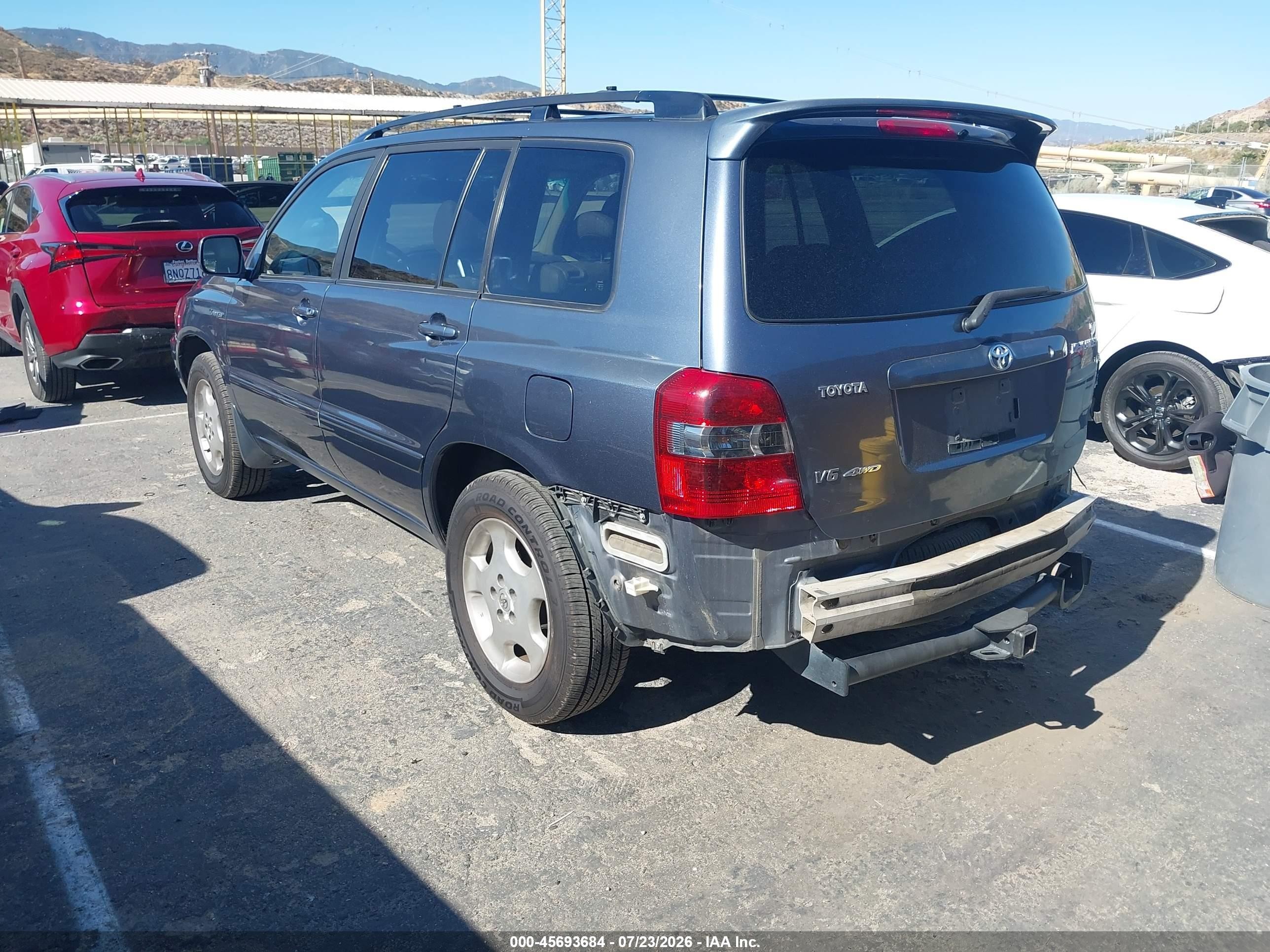 2004 Toyota Highlander Limited V6 Синий vin: JTEEP21A040038480