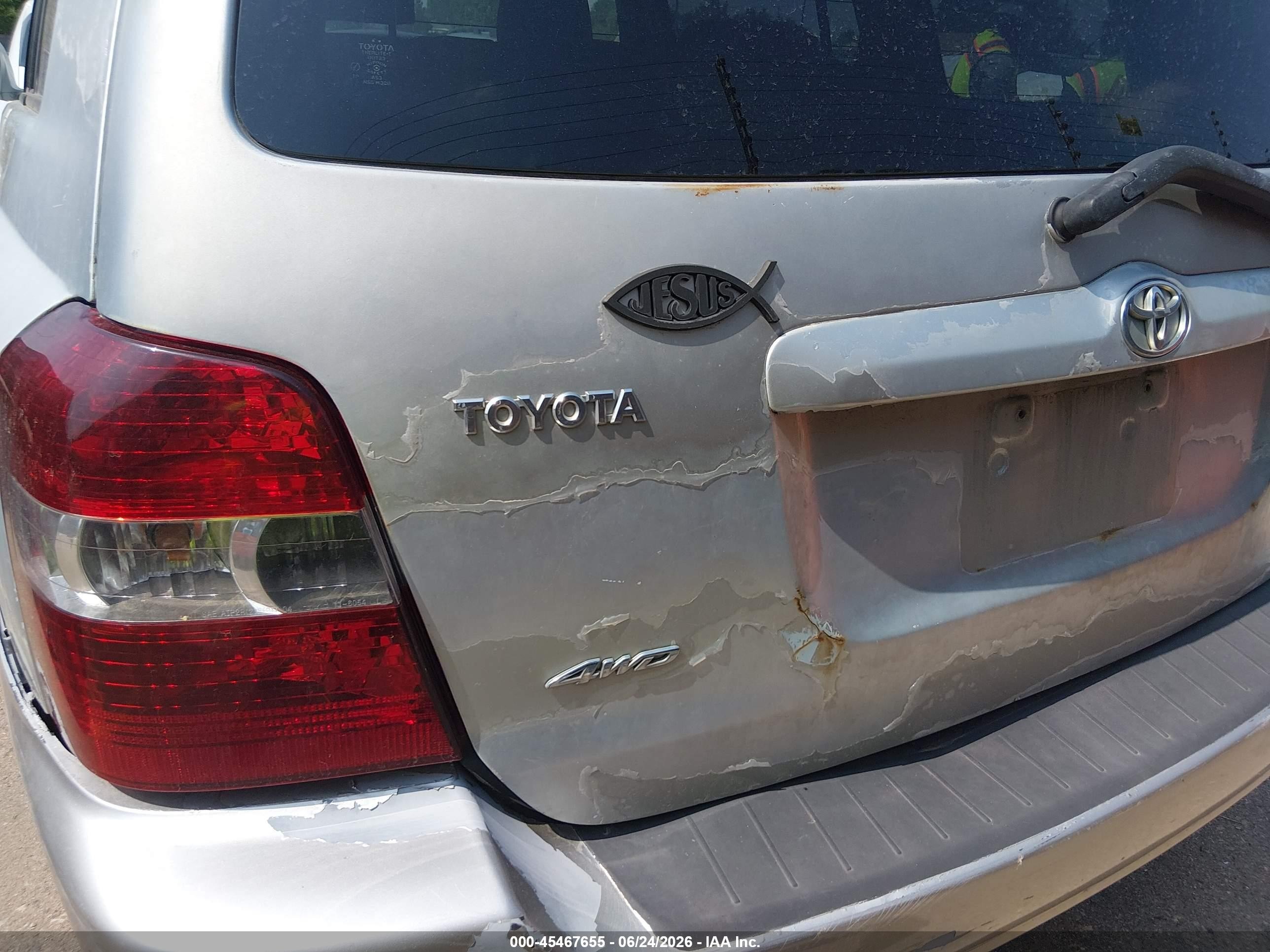 2004 Toyota Highlander V6 Серебряный vin: JTEEP21A040044960