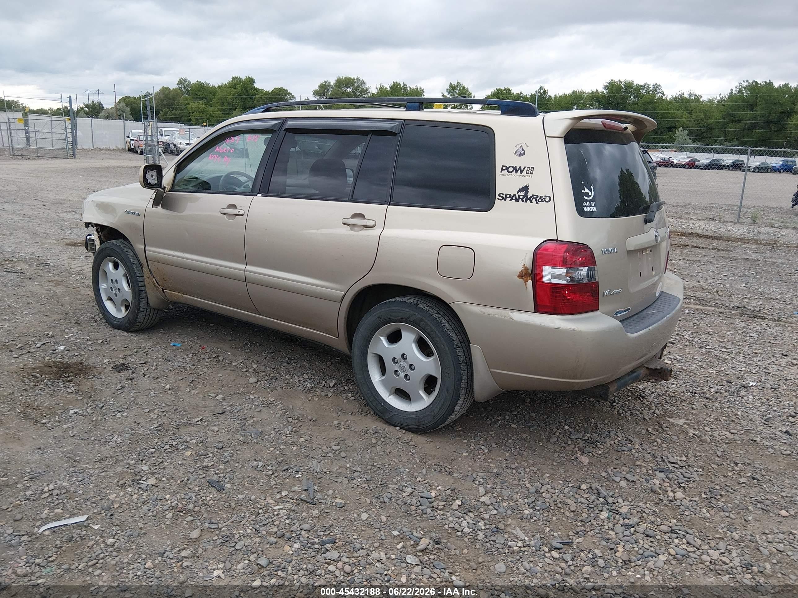 2004 Toyota Highlander Limited V6 Tan vin: JTEEP21A040049270