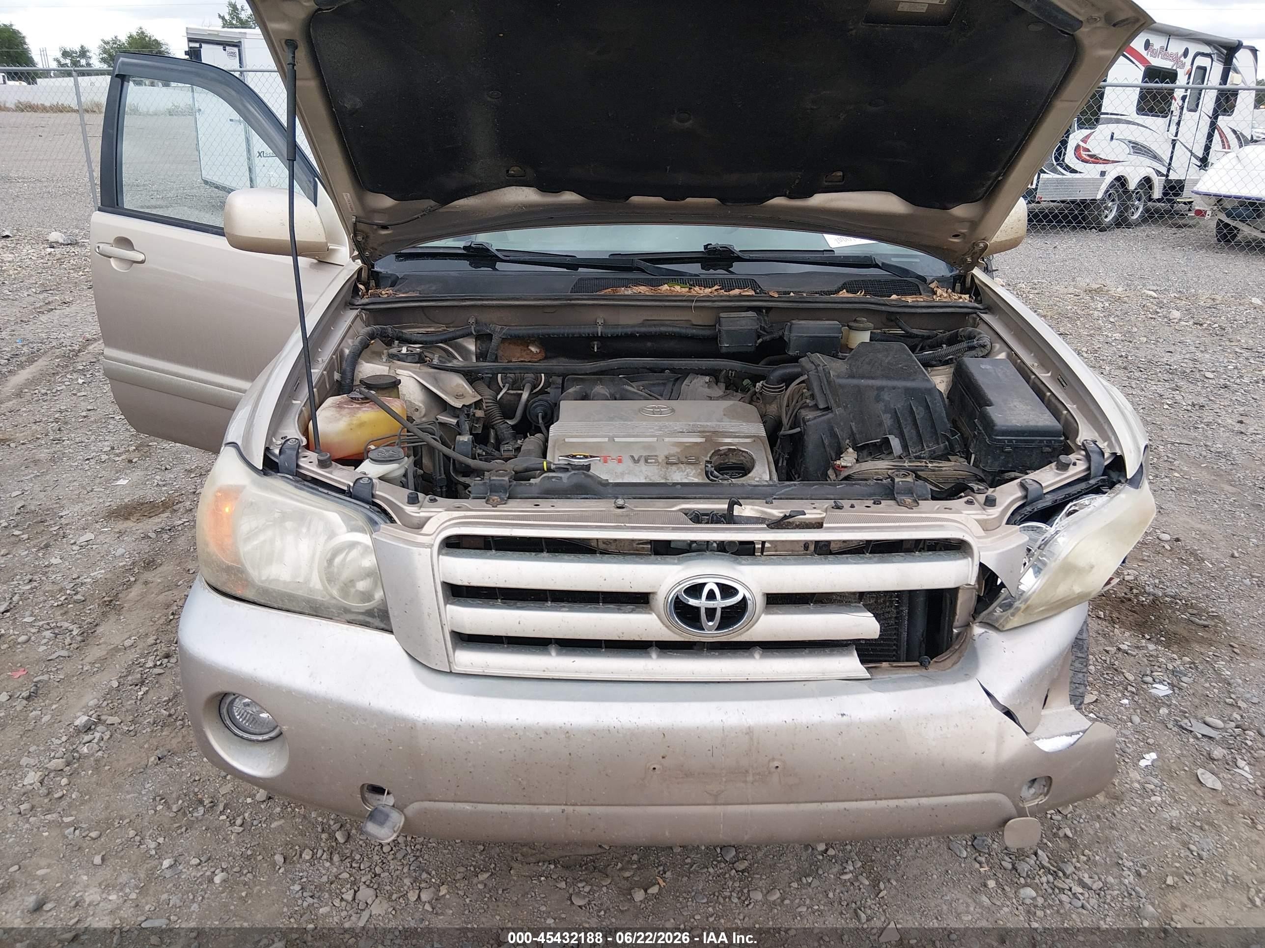 2004 Toyota Highlander Limited V6 Tan vin: JTEEP21A040049270