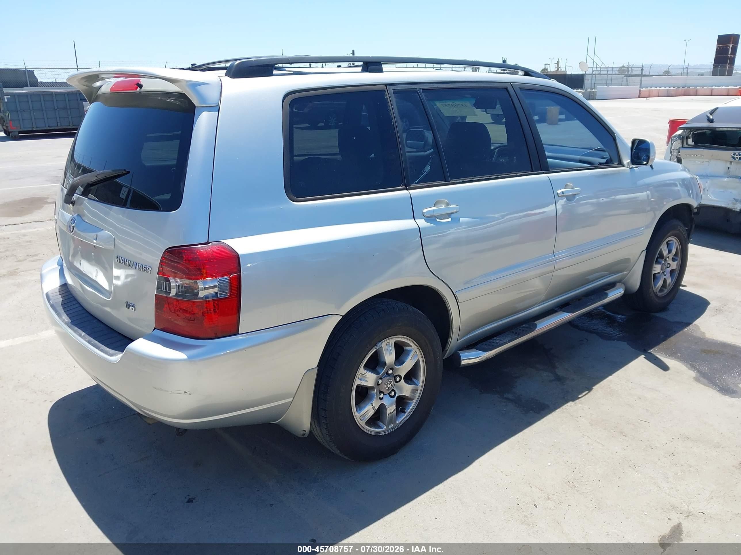 2004 Toyota Highlander V6 Silver vin: JTEEP21A040049916