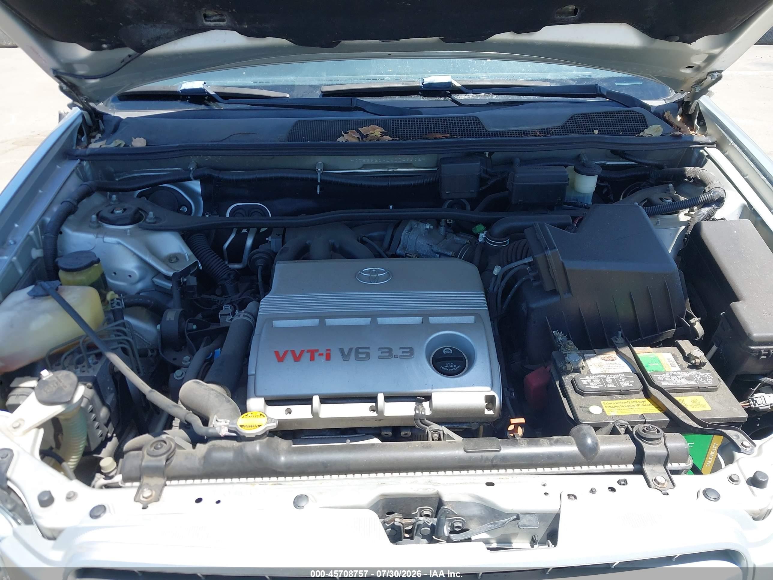 2004 Toyota Highlander V6 Silver vin: JTEEP21A040049916