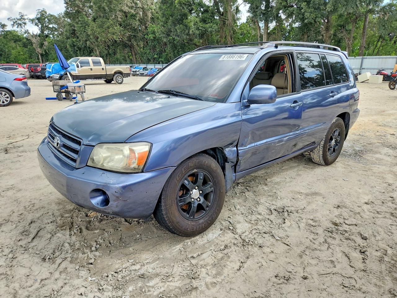 2004 Toyota Highlander Base Teal vin: JTEEP21A040053545