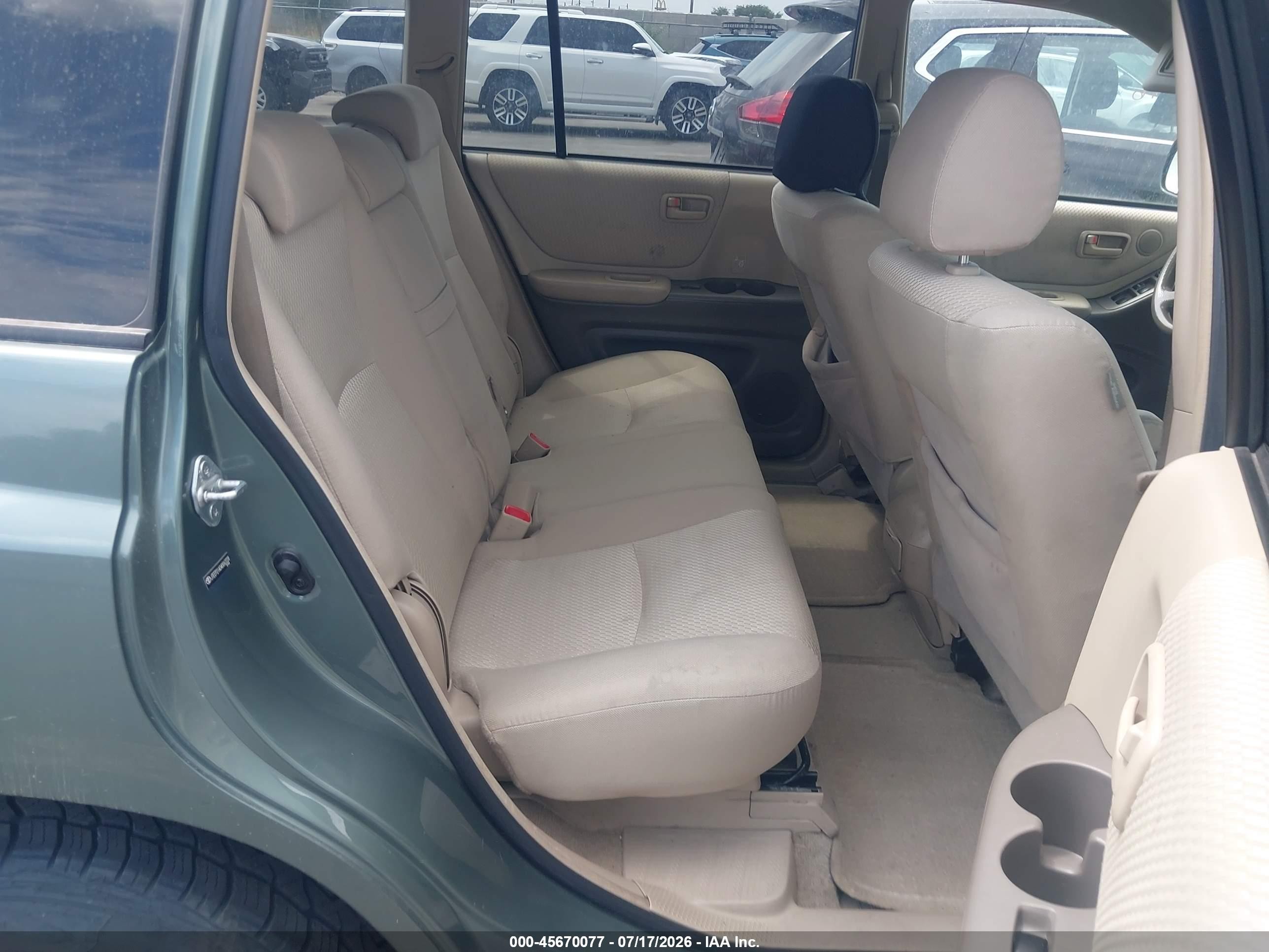 2004 Toyota Highlander V6 Green vin: JTEEP21A040062228