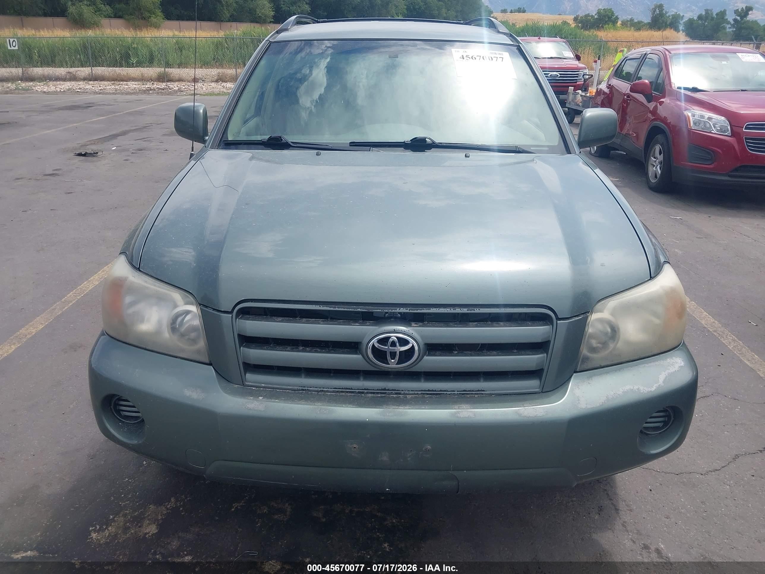 2004 Toyota Highlander V6 Green vin: JTEEP21A040062228