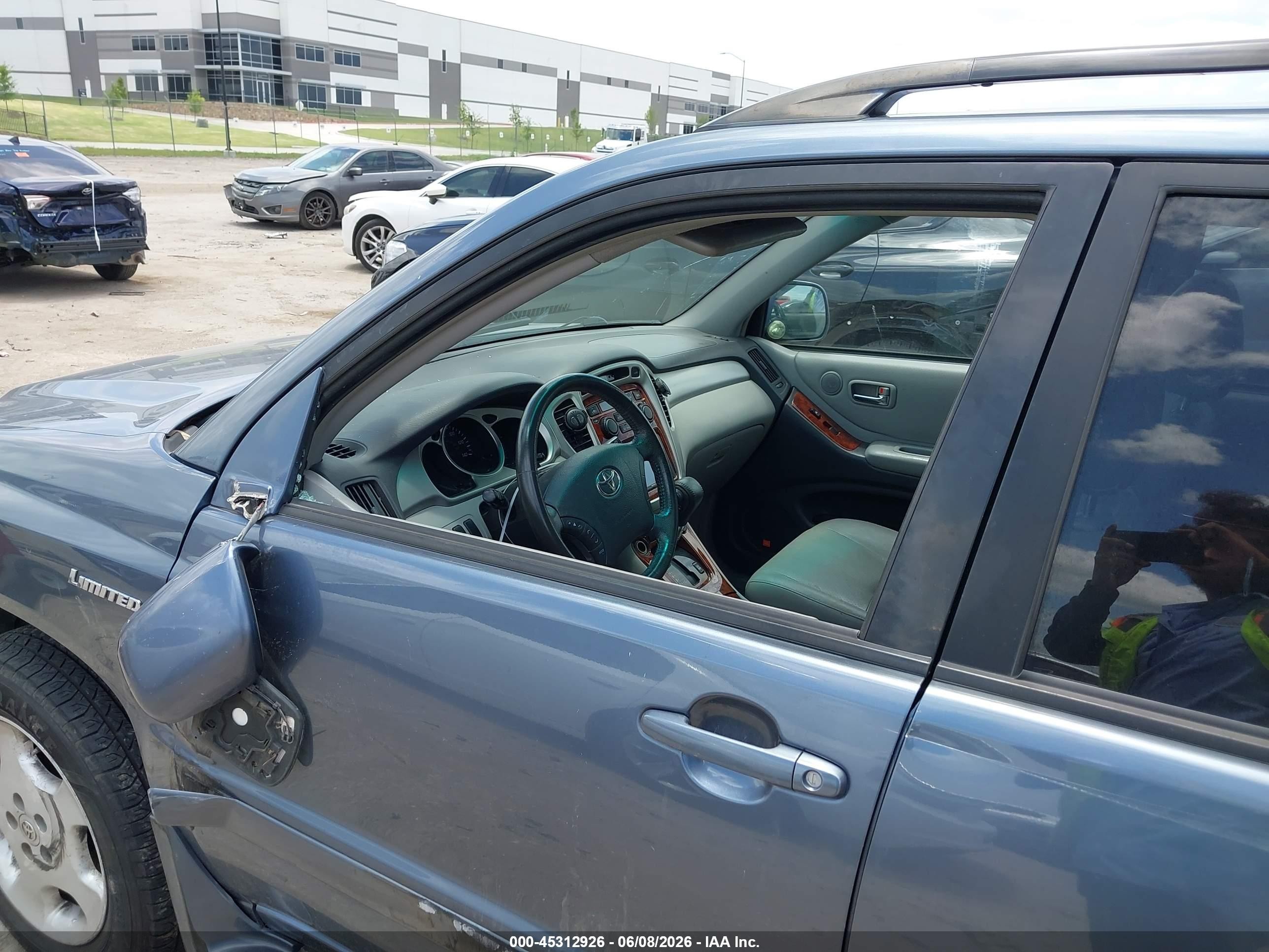 2005 Toyota Highlander Limited V6 Синий vin: JTEEP21A050073280