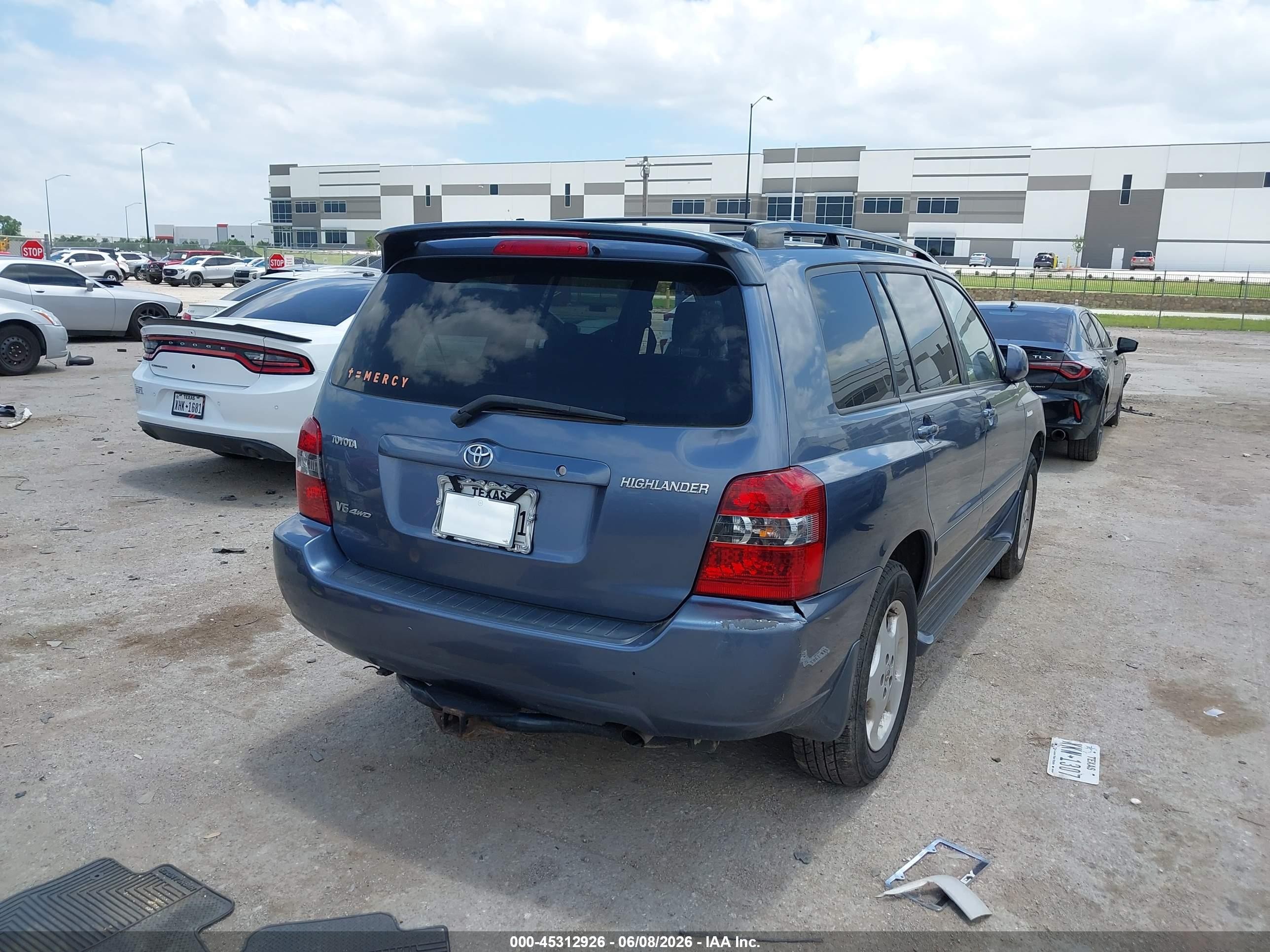 2005 Toyota Highlander Limited V6 Синий vin: JTEEP21A050073280