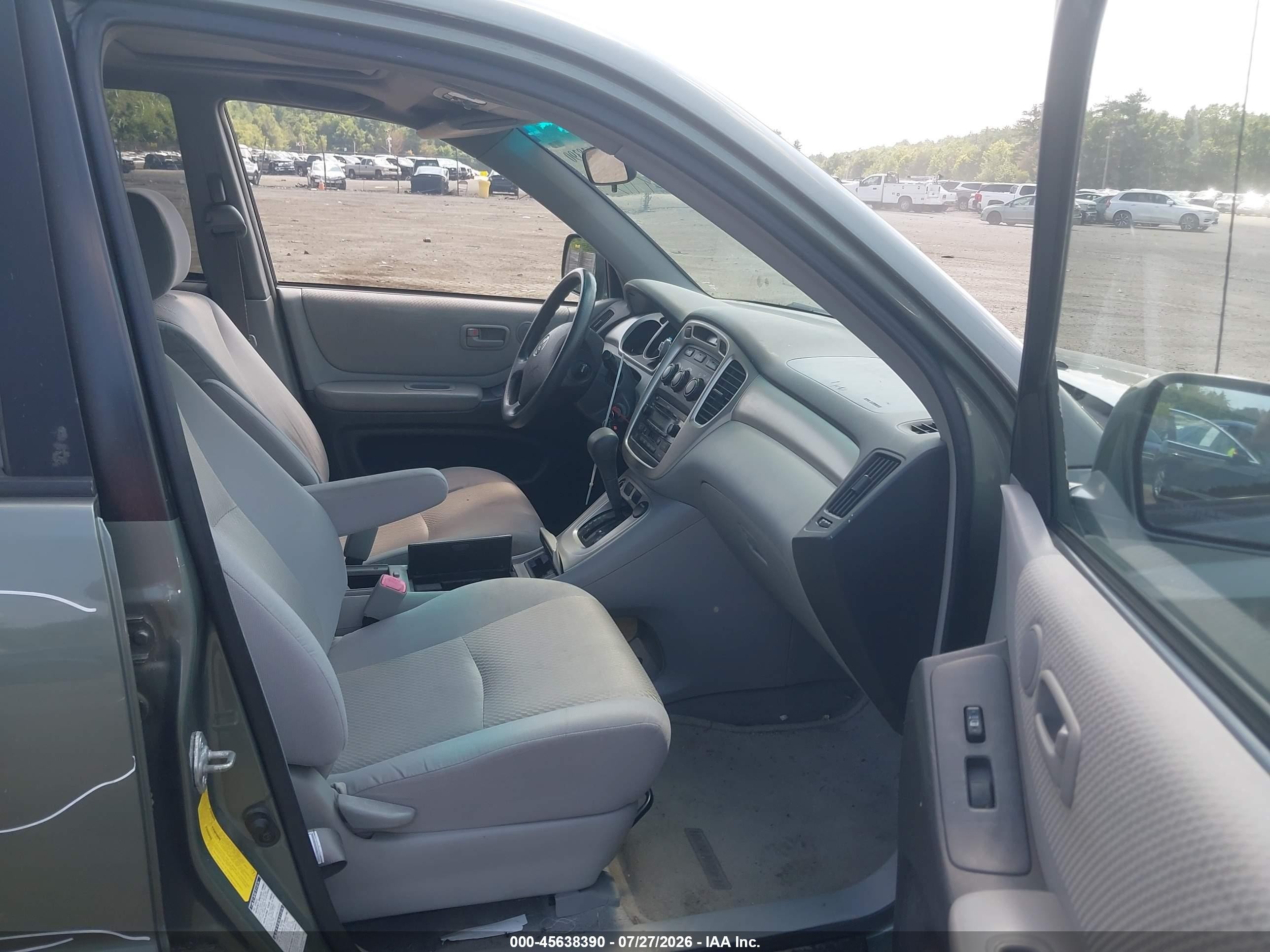 2005 Toyota Highlander V6 Green vin: JTEEP21A050098017