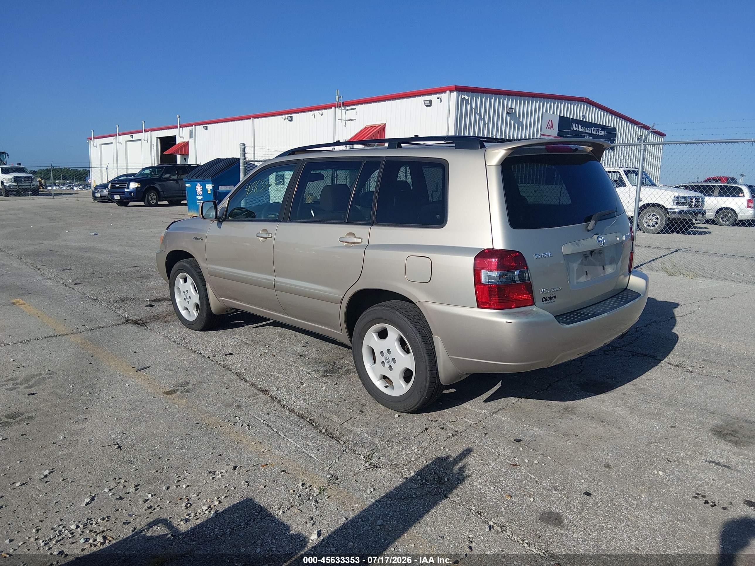2005 Toyota Highlander Limited V6 Tan vin: JTEEP21A050120730