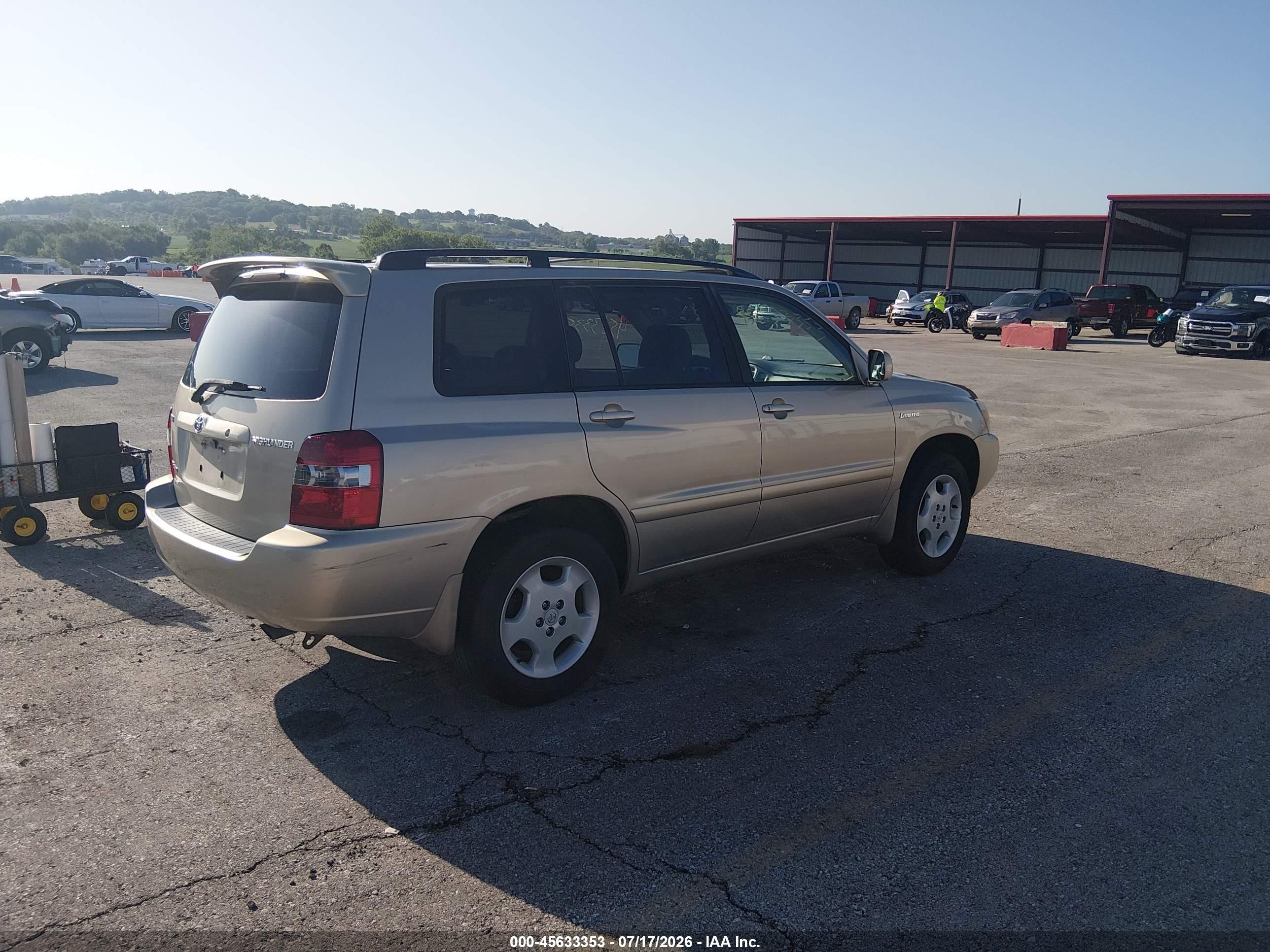 2005 Toyota Highlander Limited V6 Tan vin: JTEEP21A050120730