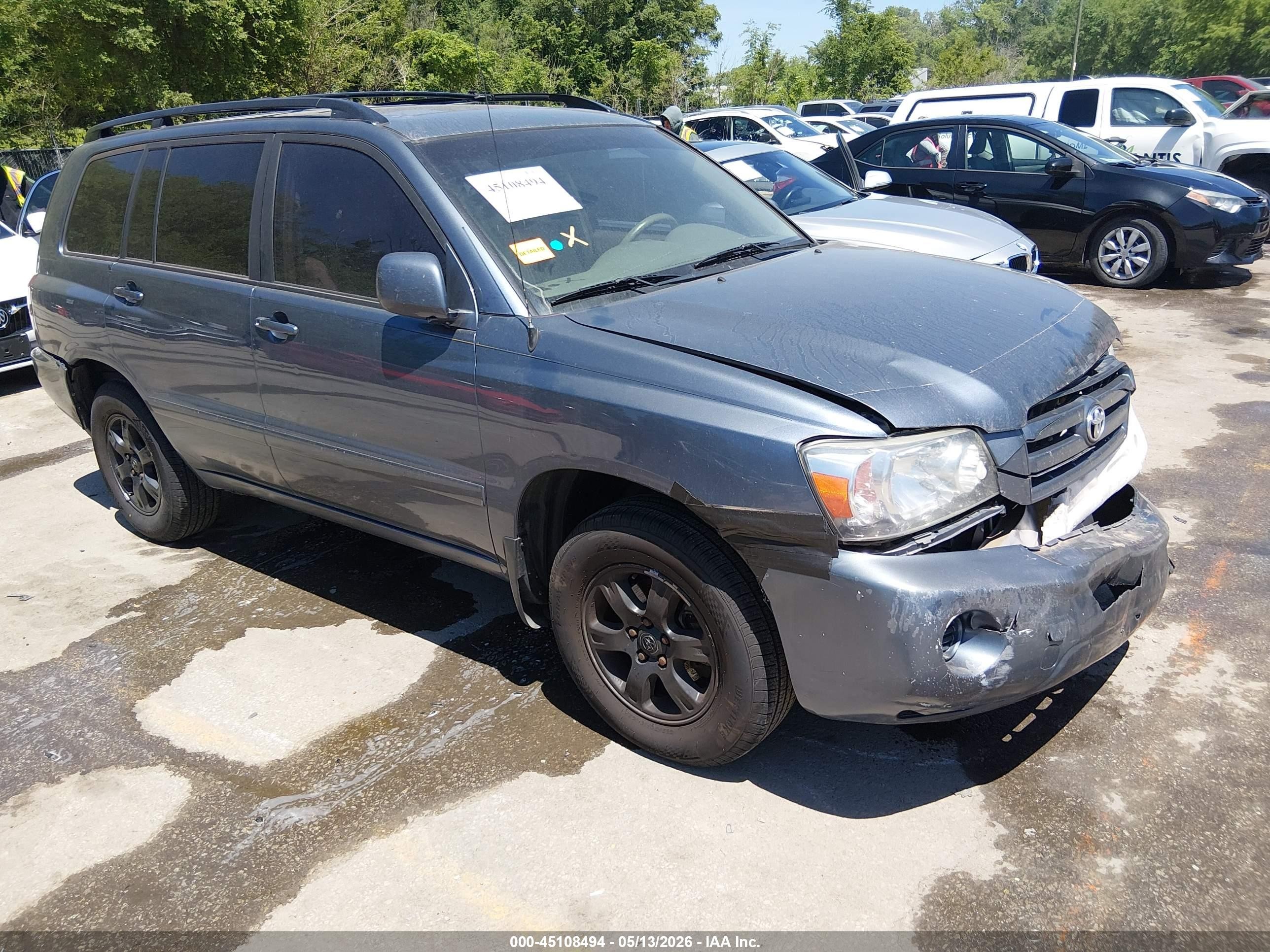 2005 Toyota Highlander V6 Синий vin: JTEEP21A050128696