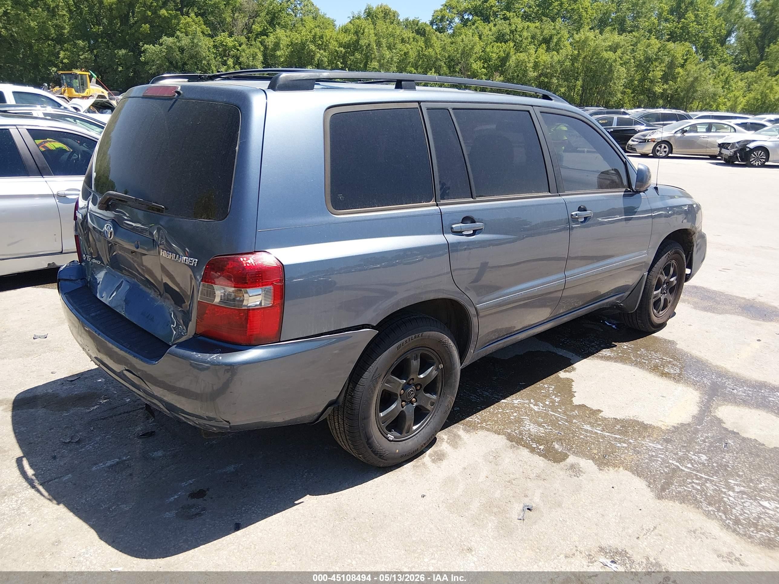 2005 Toyota Highlander V6 Синий vin: JTEEP21A050128696