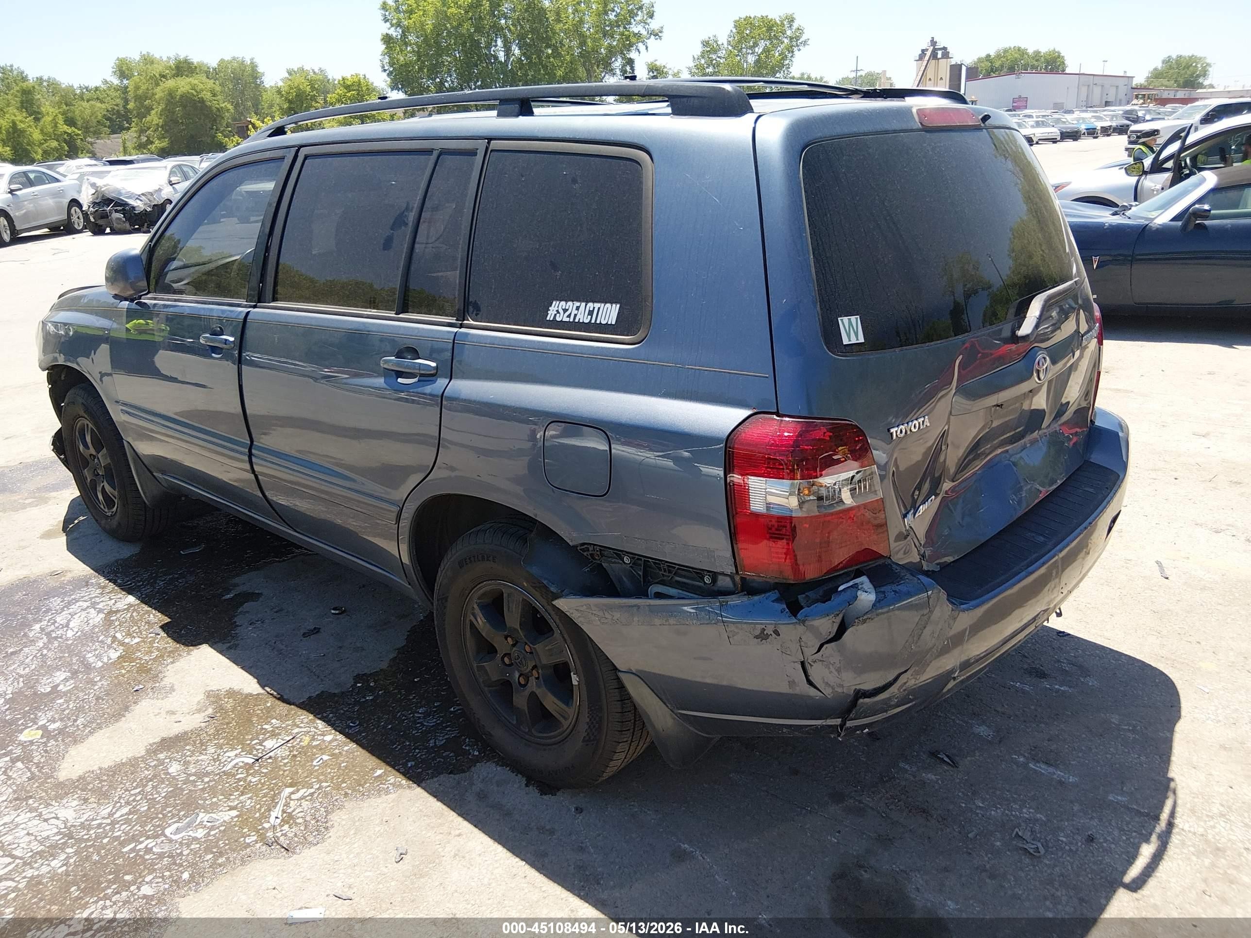2005 Toyota Highlander V6 Синий vin: JTEEP21A050128696