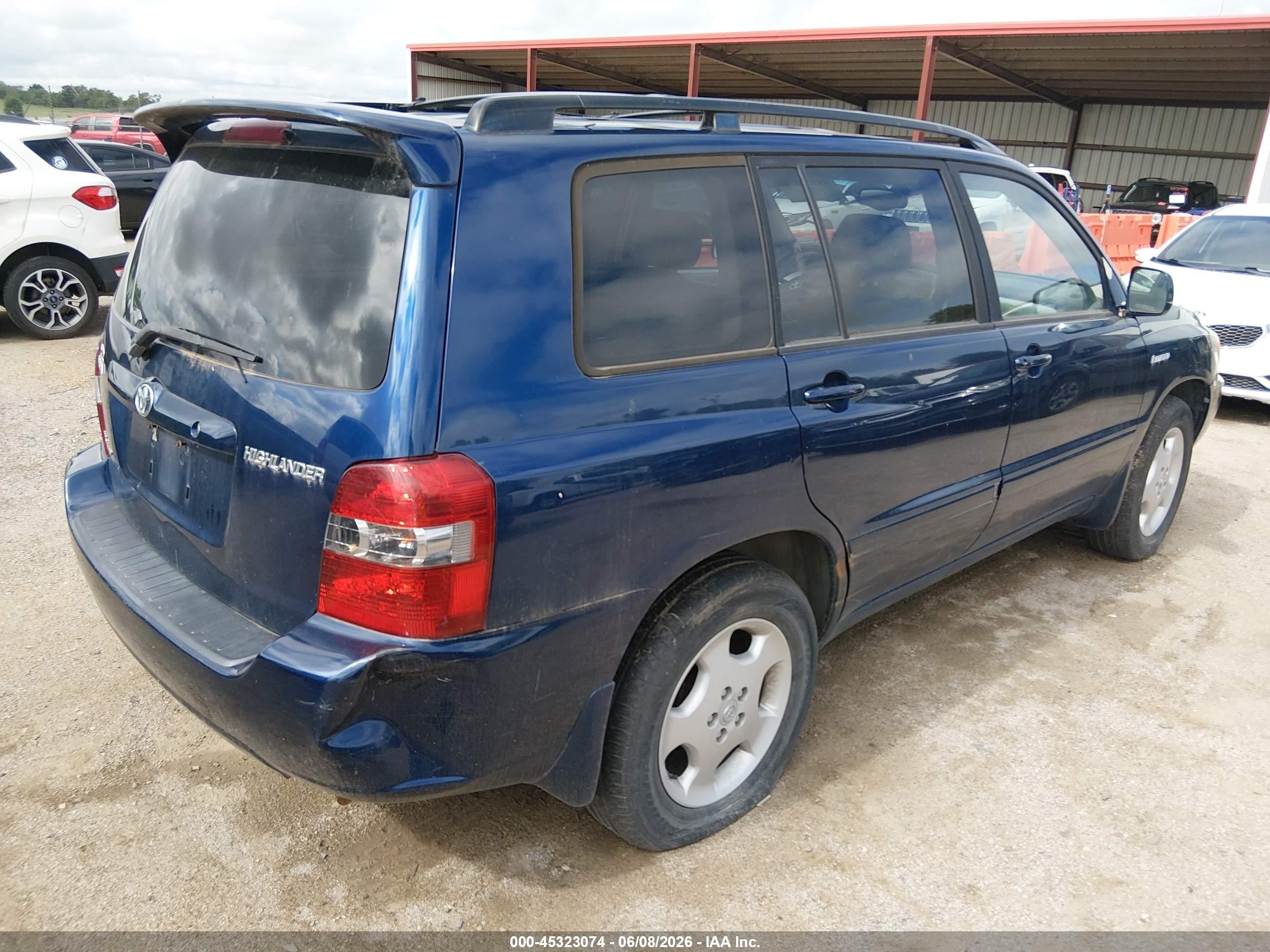 2005 Toyota Highlander Limited V6 Dark Blue vin: JTEEP21A050134076