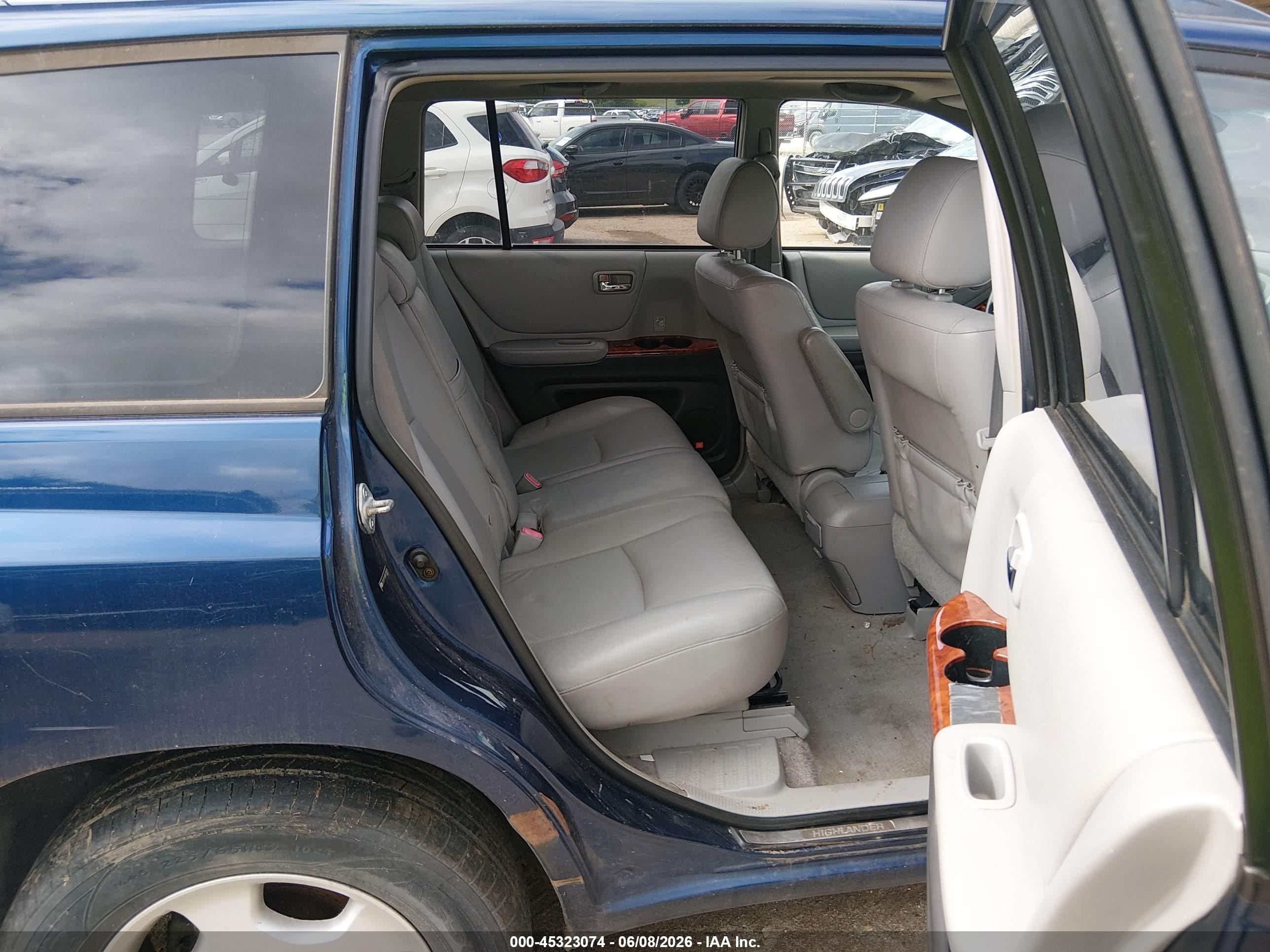 2005 Toyota Highlander Limited V6 Dark Blue vin: JTEEP21A050134076