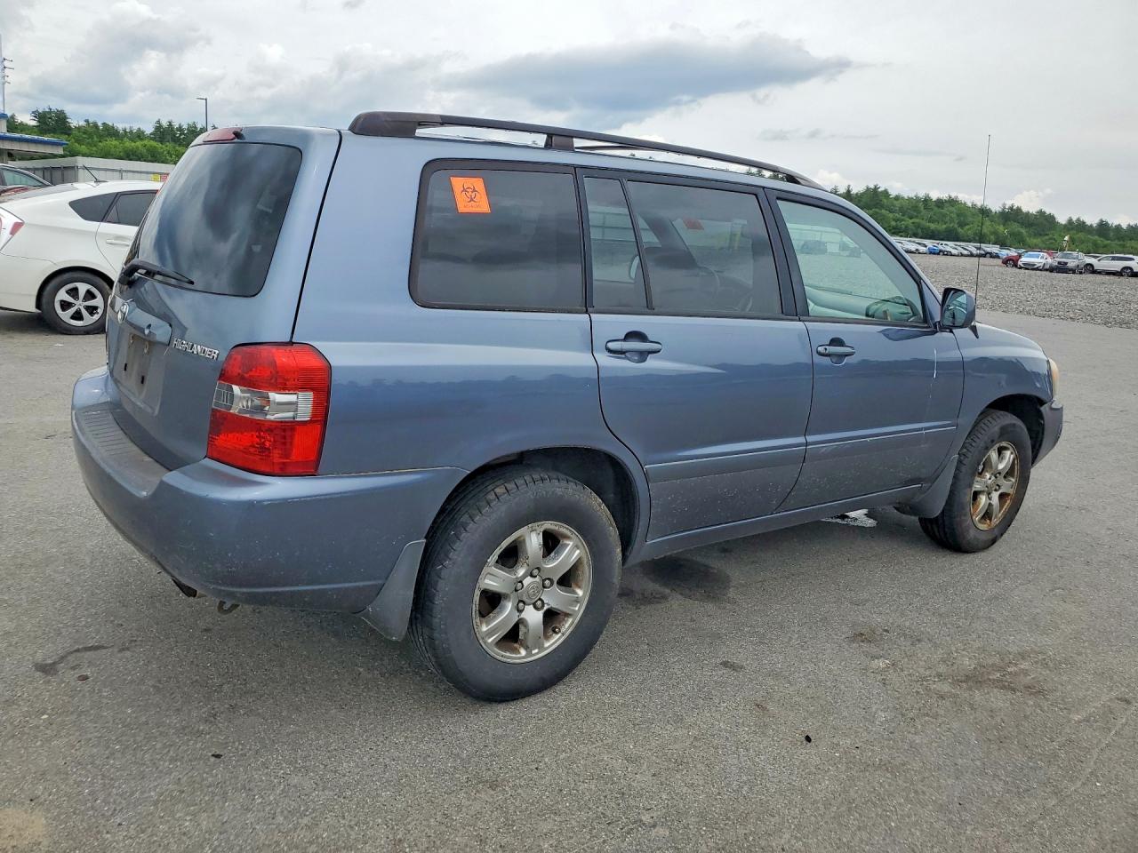 2005 Toyota Highlander Limited Blue vin: JTEEP21A050134823