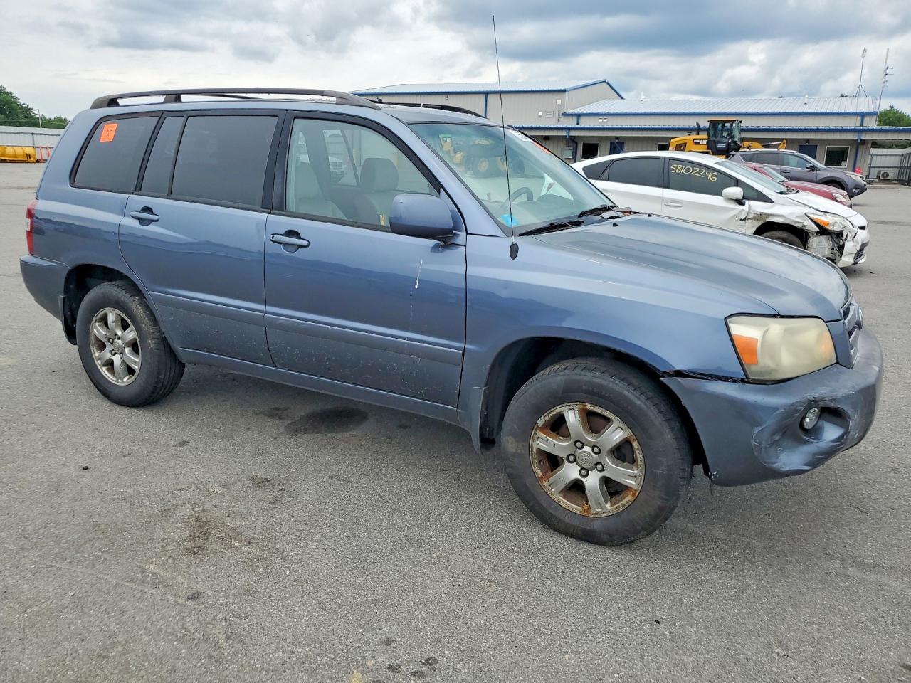 2005 Toyota Highlander Limited Blue vin: JTEEP21A050134823