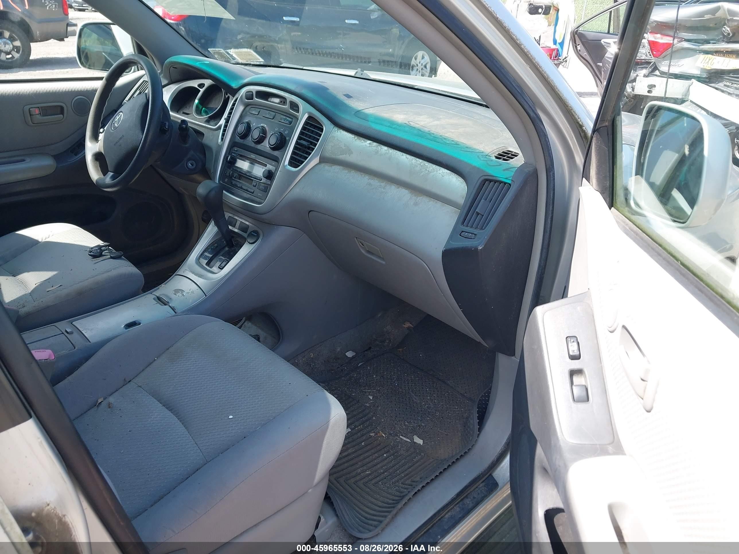 2006 Toyota Highlander V6 Silver vin: JTEEP21A060138534