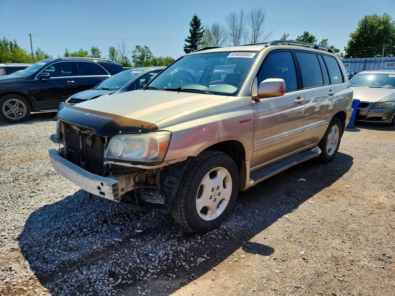 2006 Toyota Highlander Base Cream vin: JTEEP21A060155463