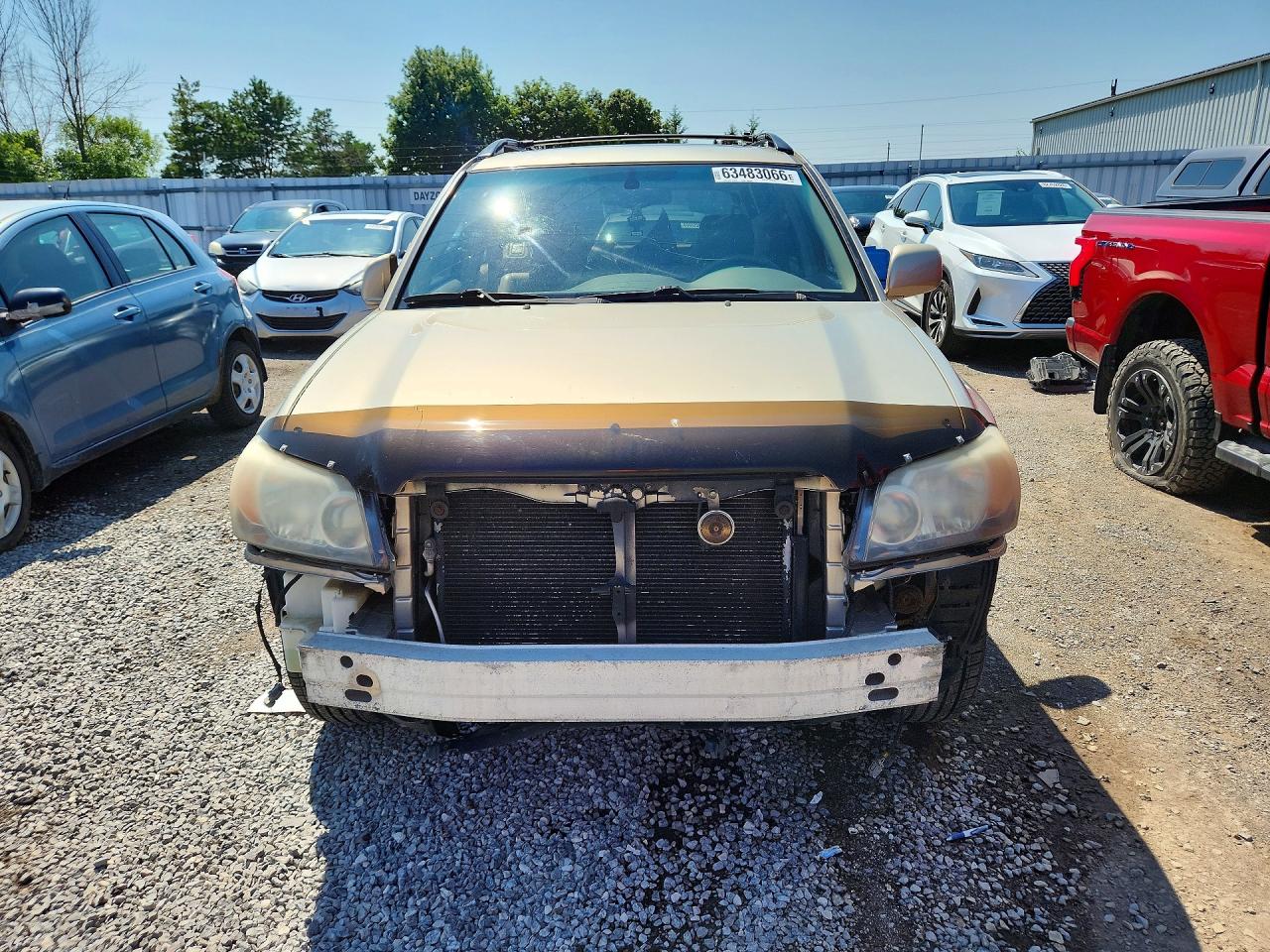 2006 Toyota Highlander Base Cream vin: JTEEP21A060155463