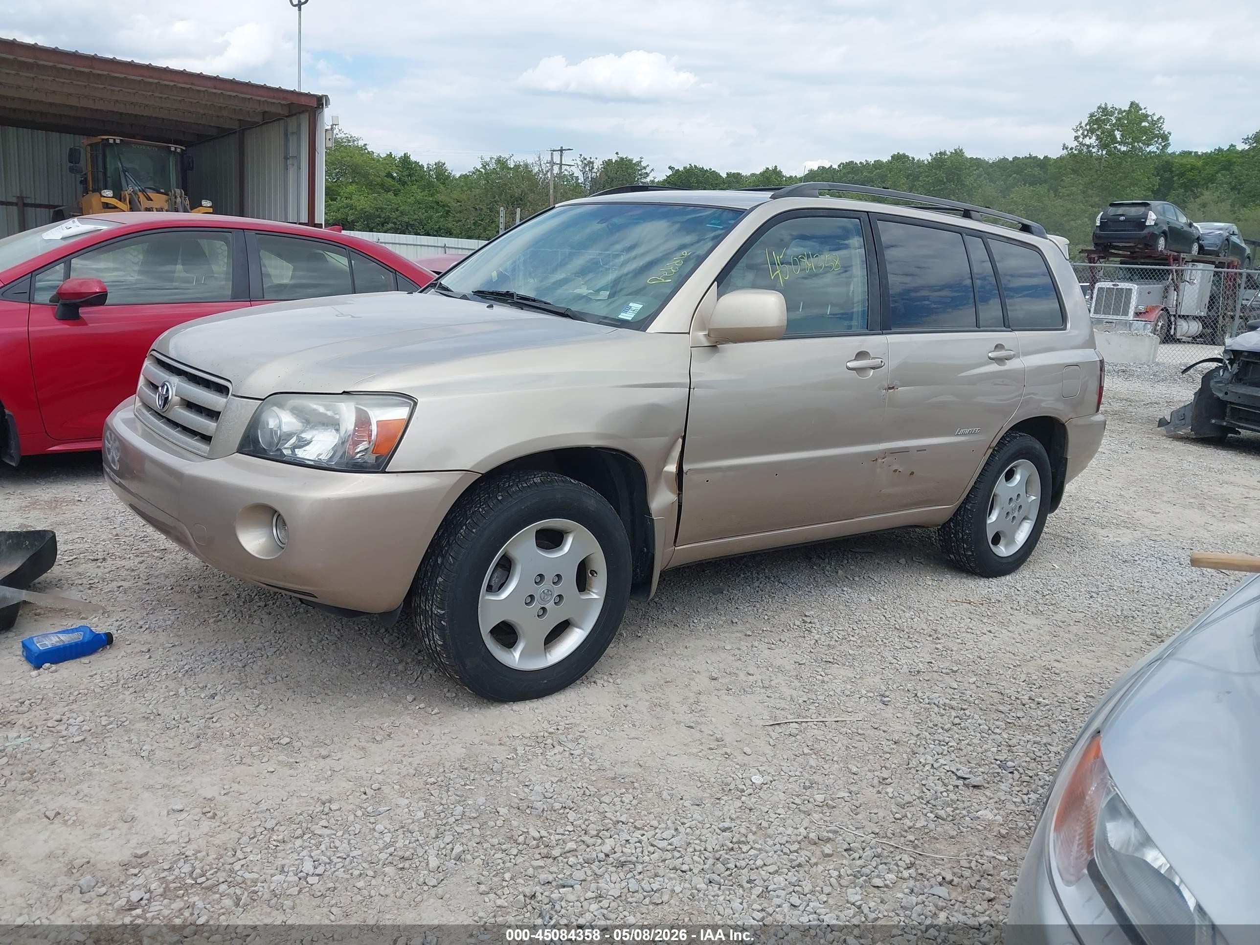 2007 Toyota Highlander Limited V6 Золотой vin: JTEEP21A070189713