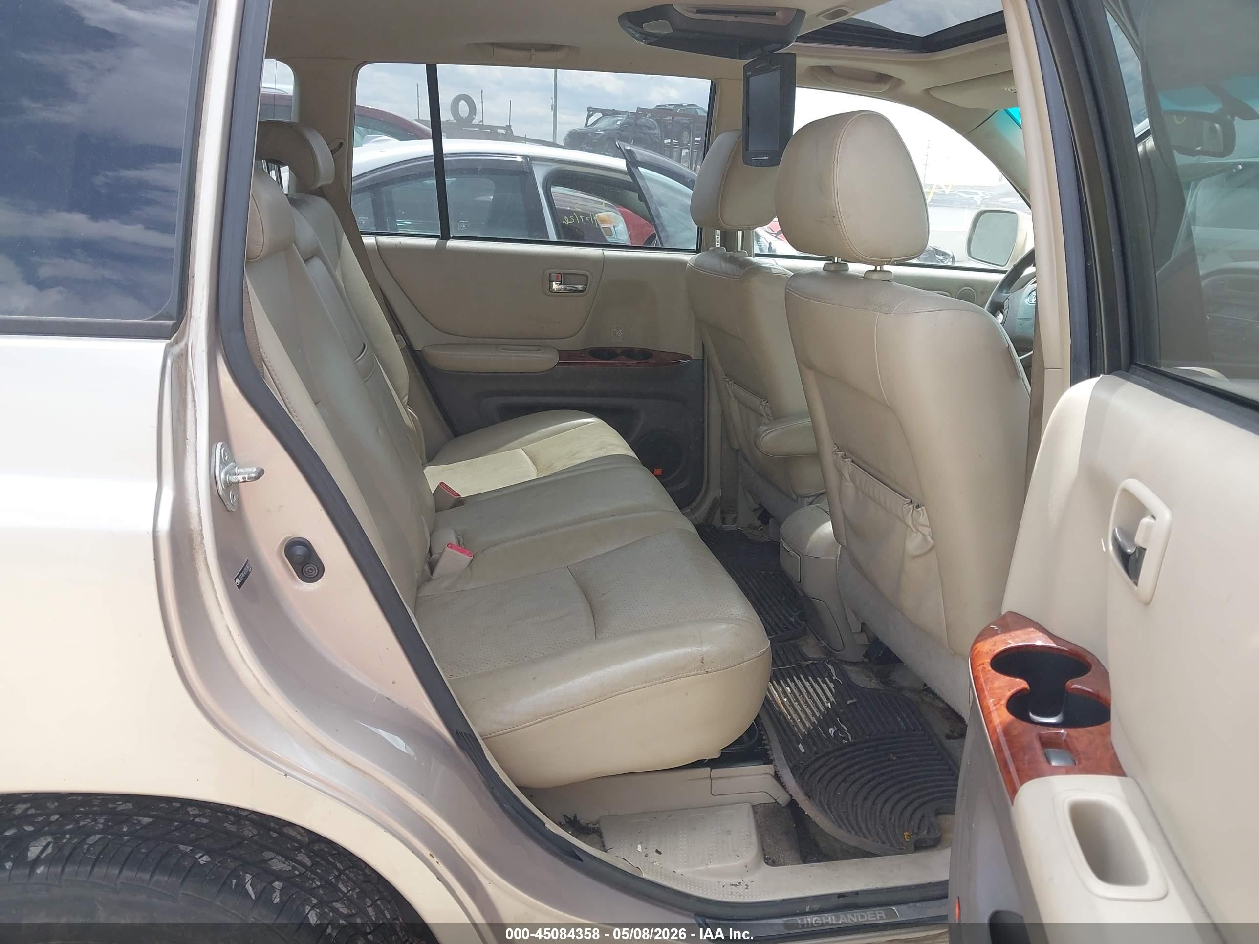2007 Toyota Highlander Limited V6 Золотой vin: JTEEP21A070189713