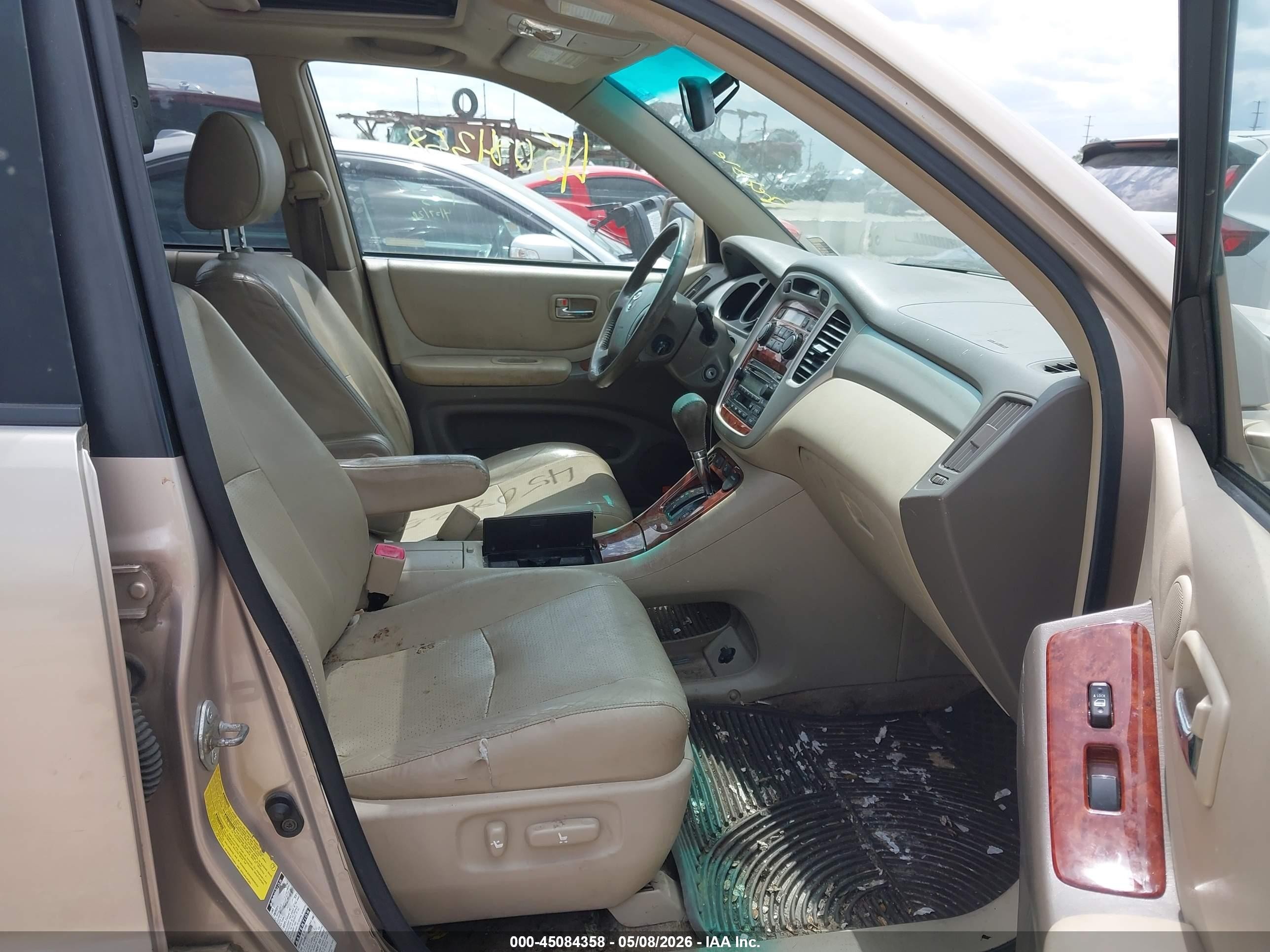 2007 Toyota Highlander Limited V6 Золотой vin: JTEEP21A070189713