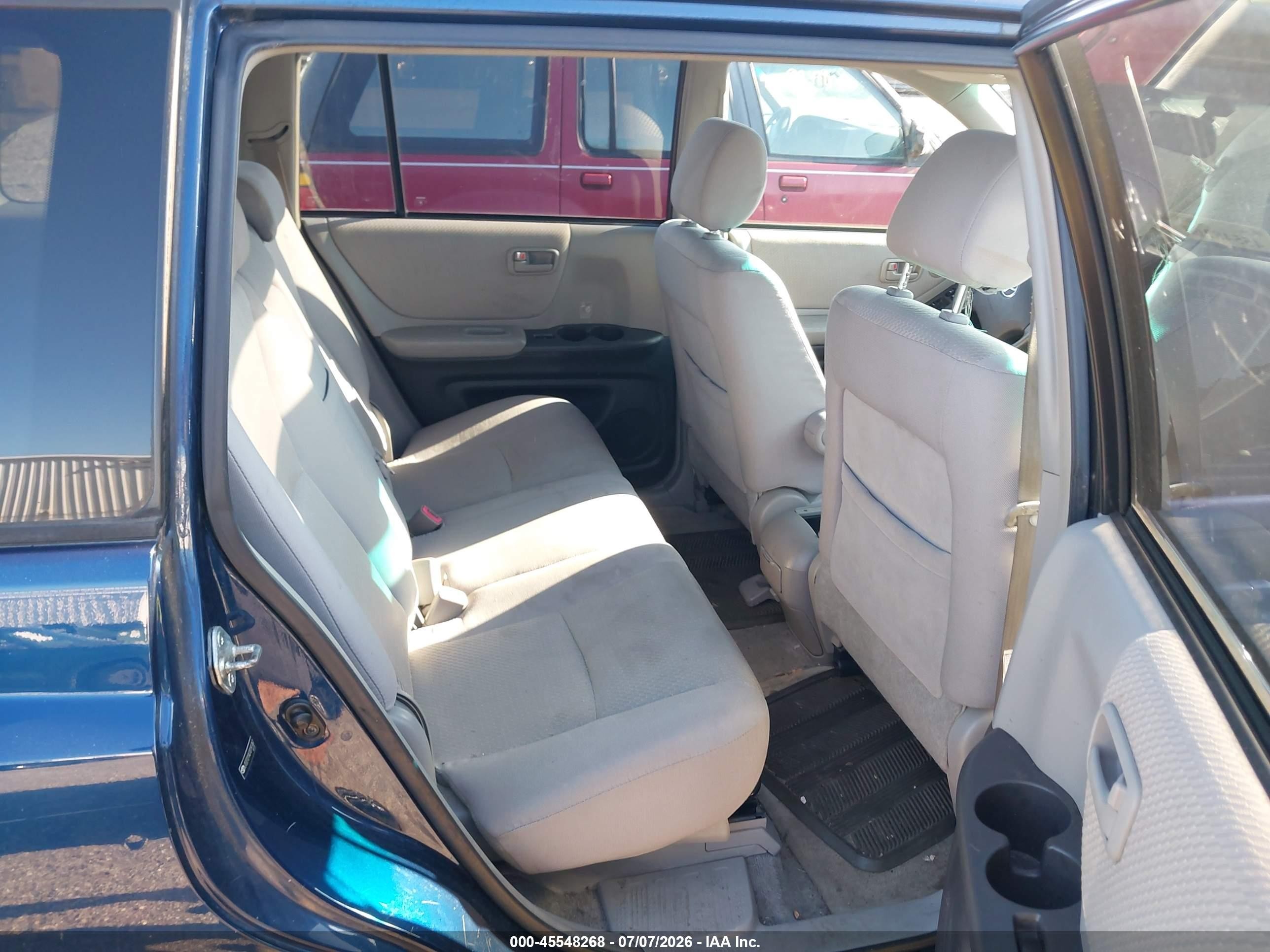 2007 Toyota Highlander 3rd Row Blue vin: JTEEP21A070191767