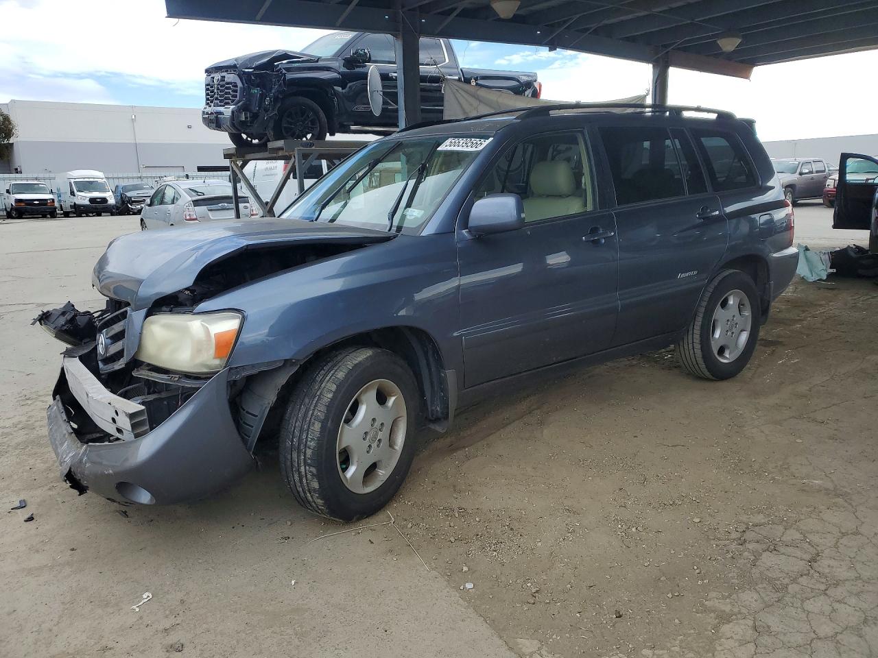 2007 Toyota Highlander Limited Серый vin: JTEEP21A070214223