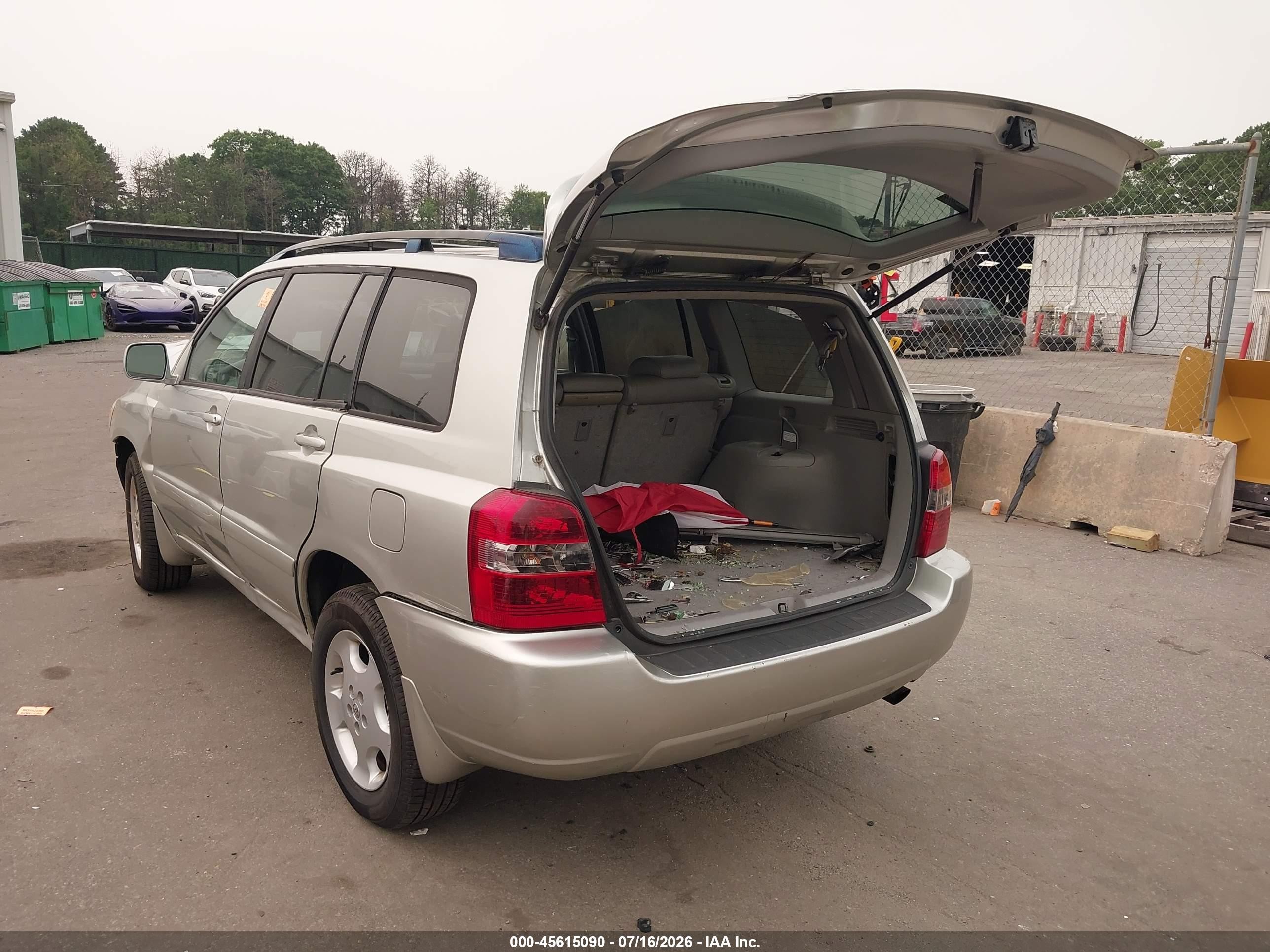 2007 Toyota Highlander Limited W/3rd Row Silver vin: JTEEP21A070225237