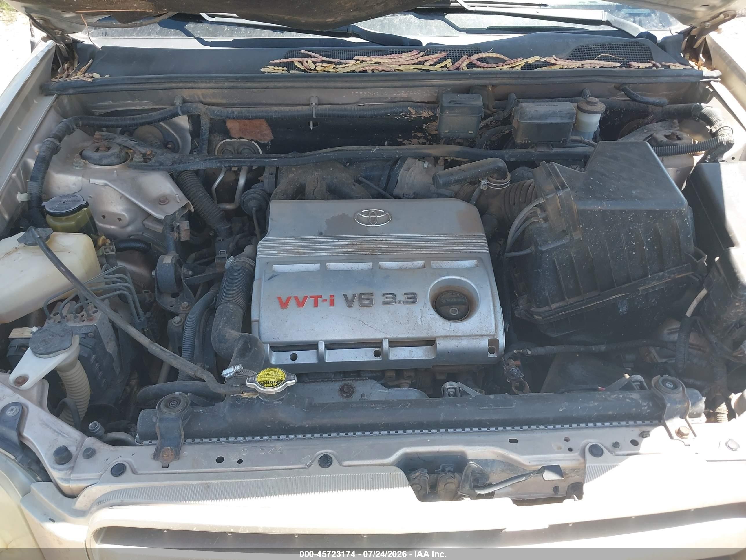 2004 Toyota Highlander V6 Gold vin: JTEEP21A140026449