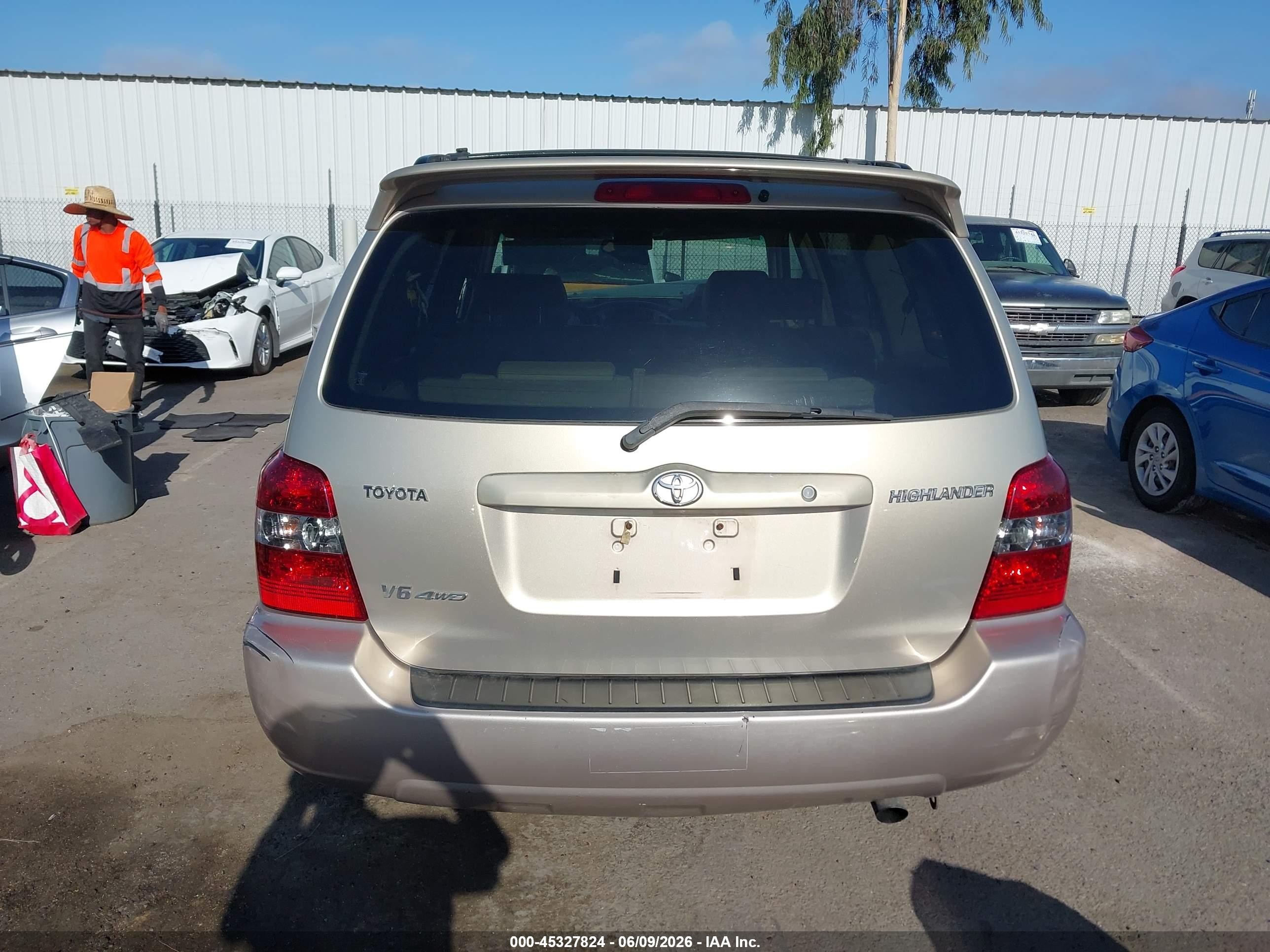 2004 Toyota Highlander Limited V6 Brown vin: JTEEP21A140042232