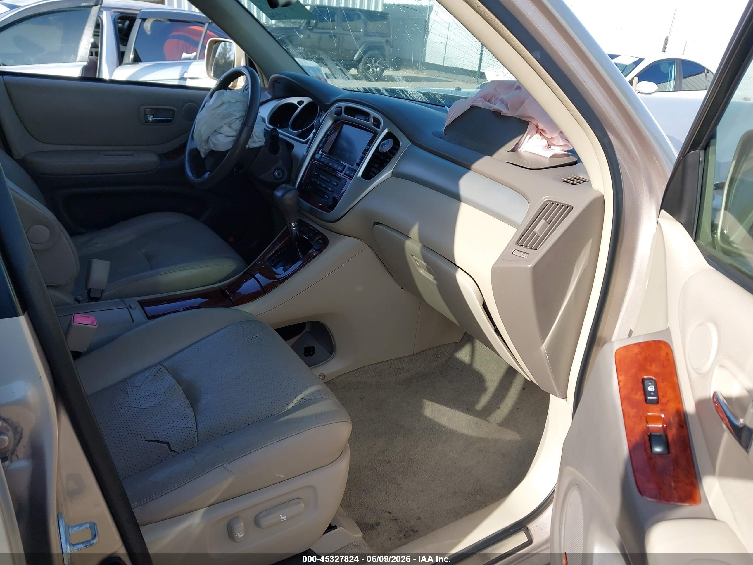 2004 Toyota Highlander Limited V6 Brown vin: JTEEP21A140042232