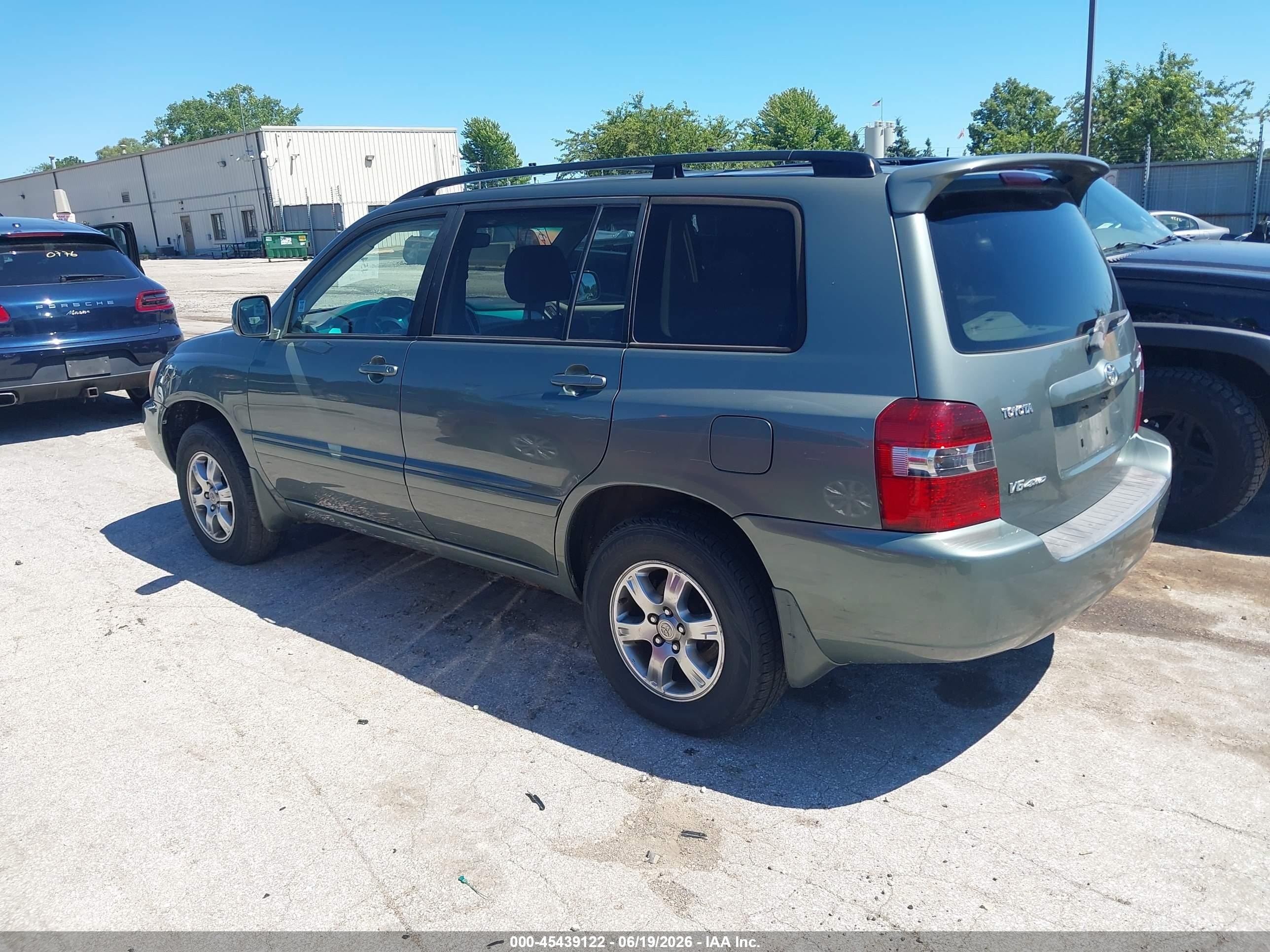 2005 Toyota Highlander V6 Green vin: JTEEP21A150092565