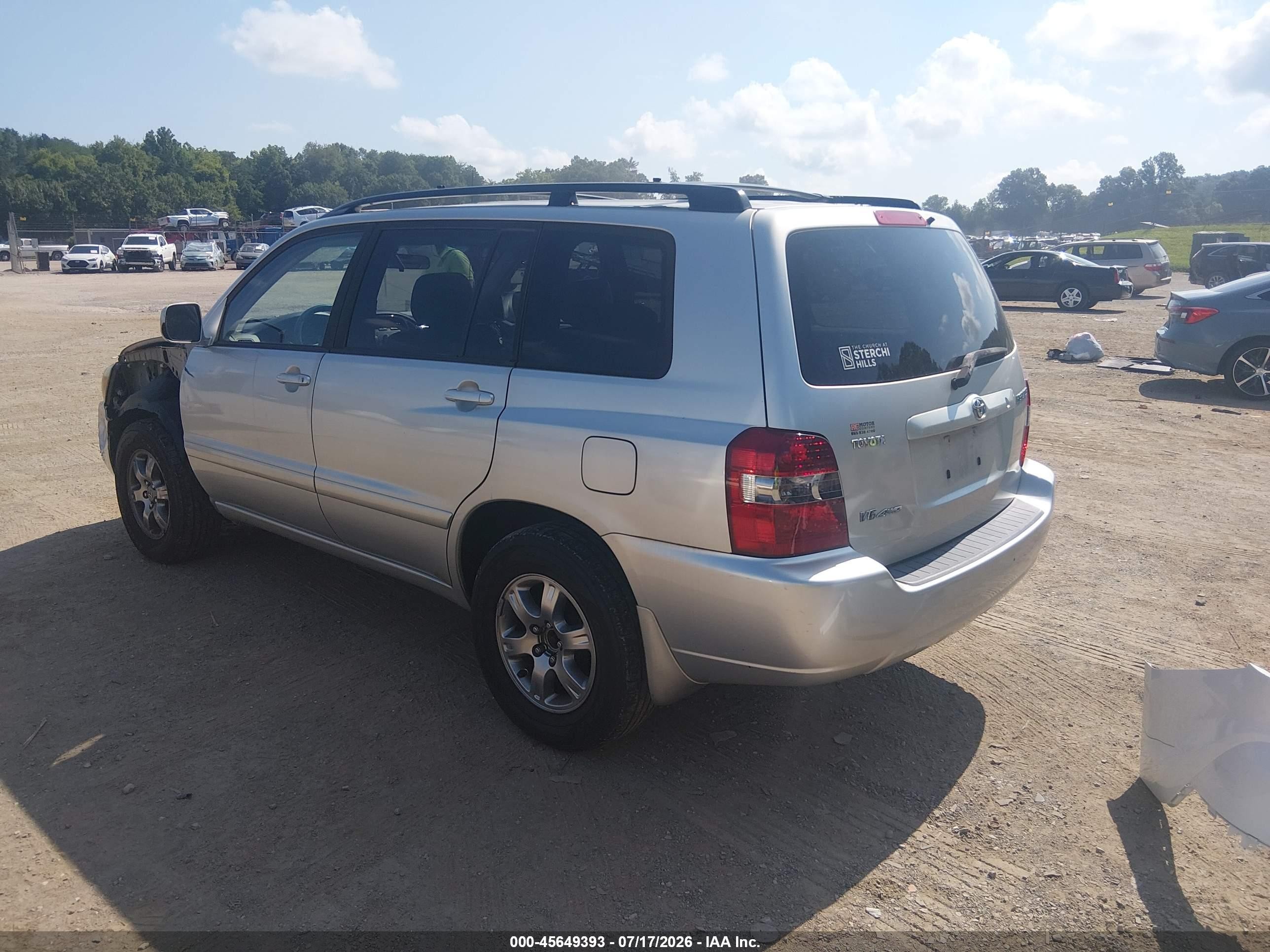 2005 Toyota Highlander V6 Silver vin: JTEEP21A150093845