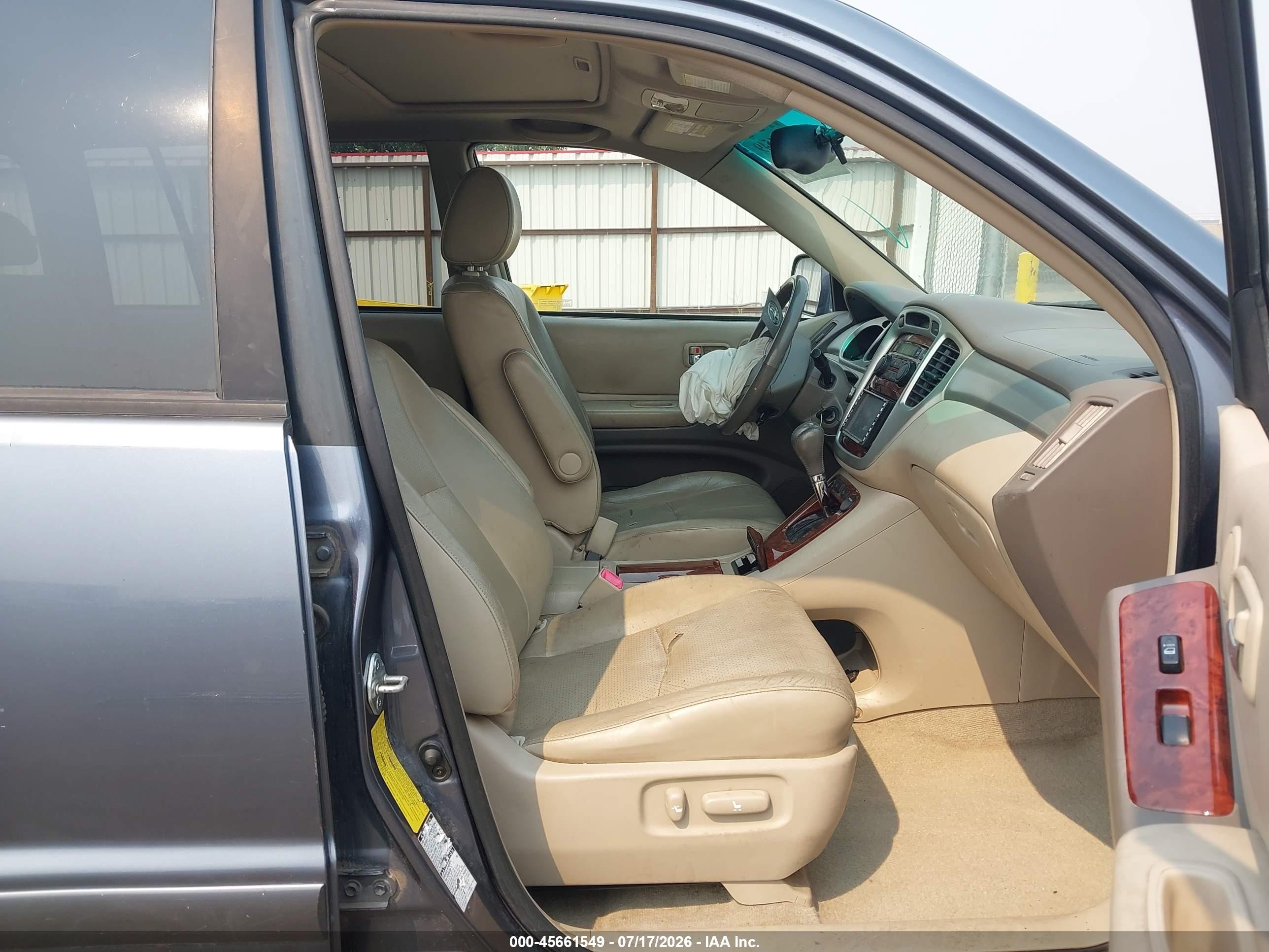 2005 Toyota Highlander Limited V6 Blue vin: JTEEP21A150093909