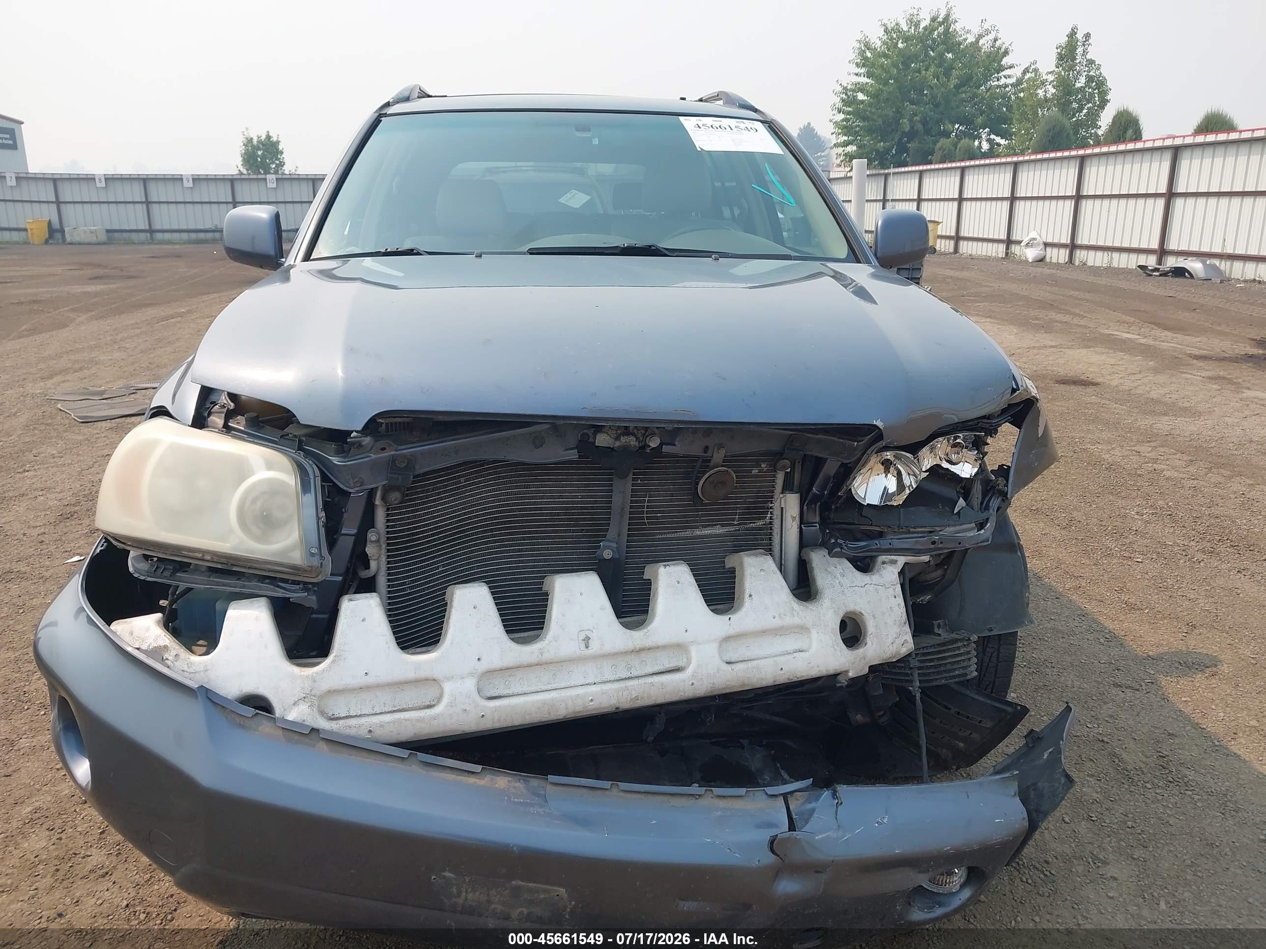 2005 Toyota Highlander Limited V6 Blue vin: JTEEP21A150093909