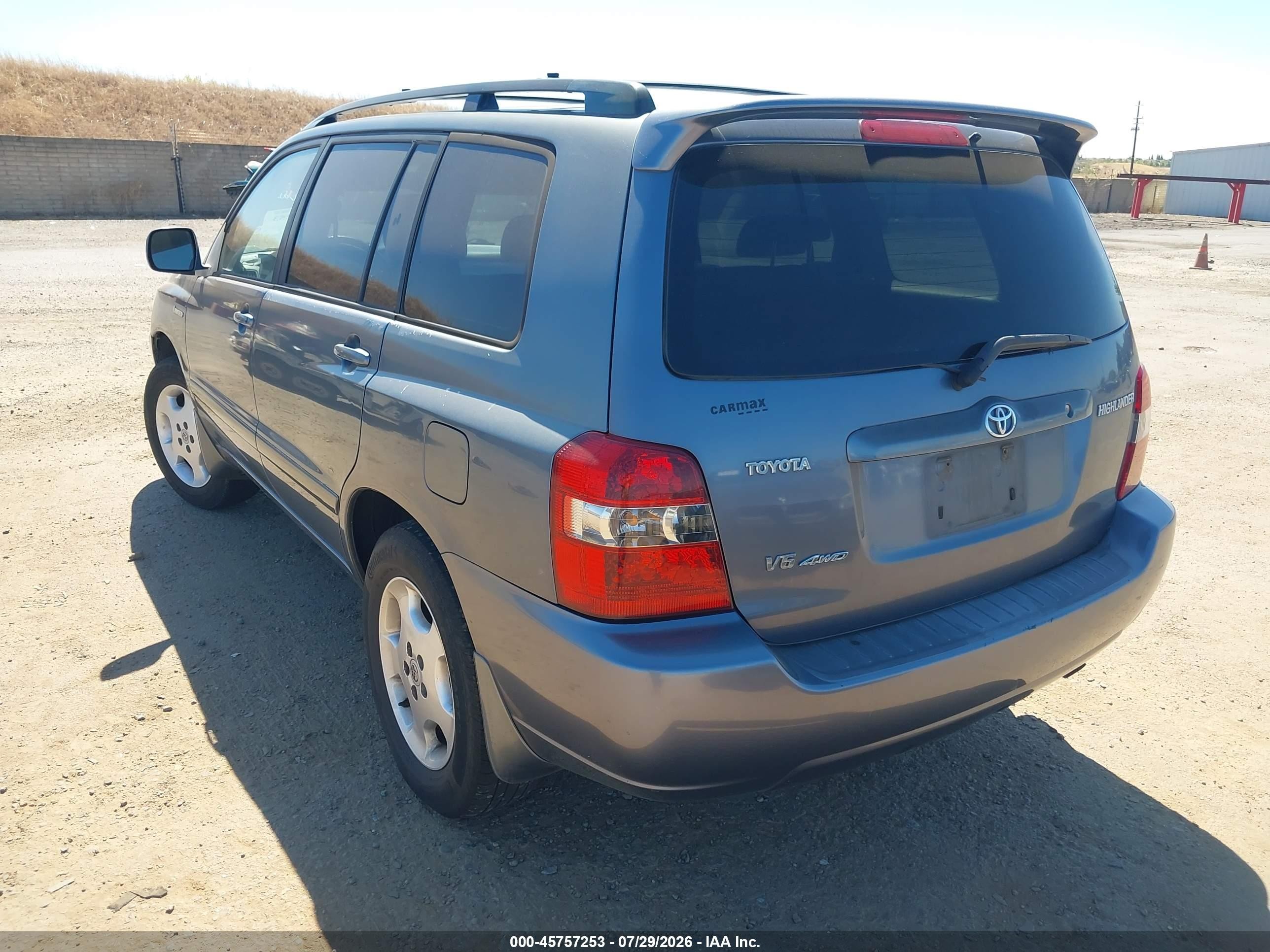 2005 Toyota Highlander Limited V6 Blue vin: JTEEP21A150108845
