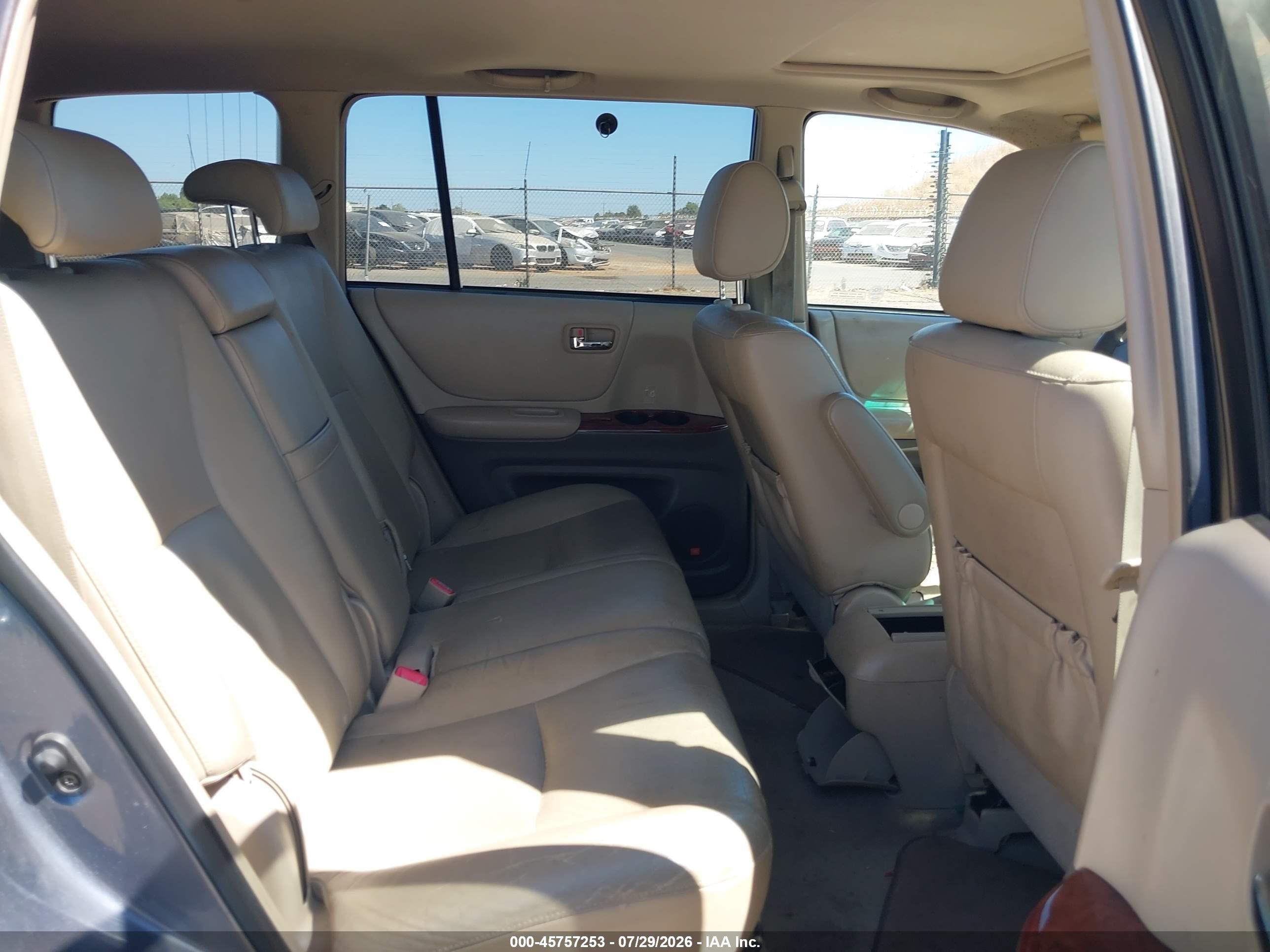 2005 Toyota Highlander Limited V6 Blue vin: JTEEP21A150108845