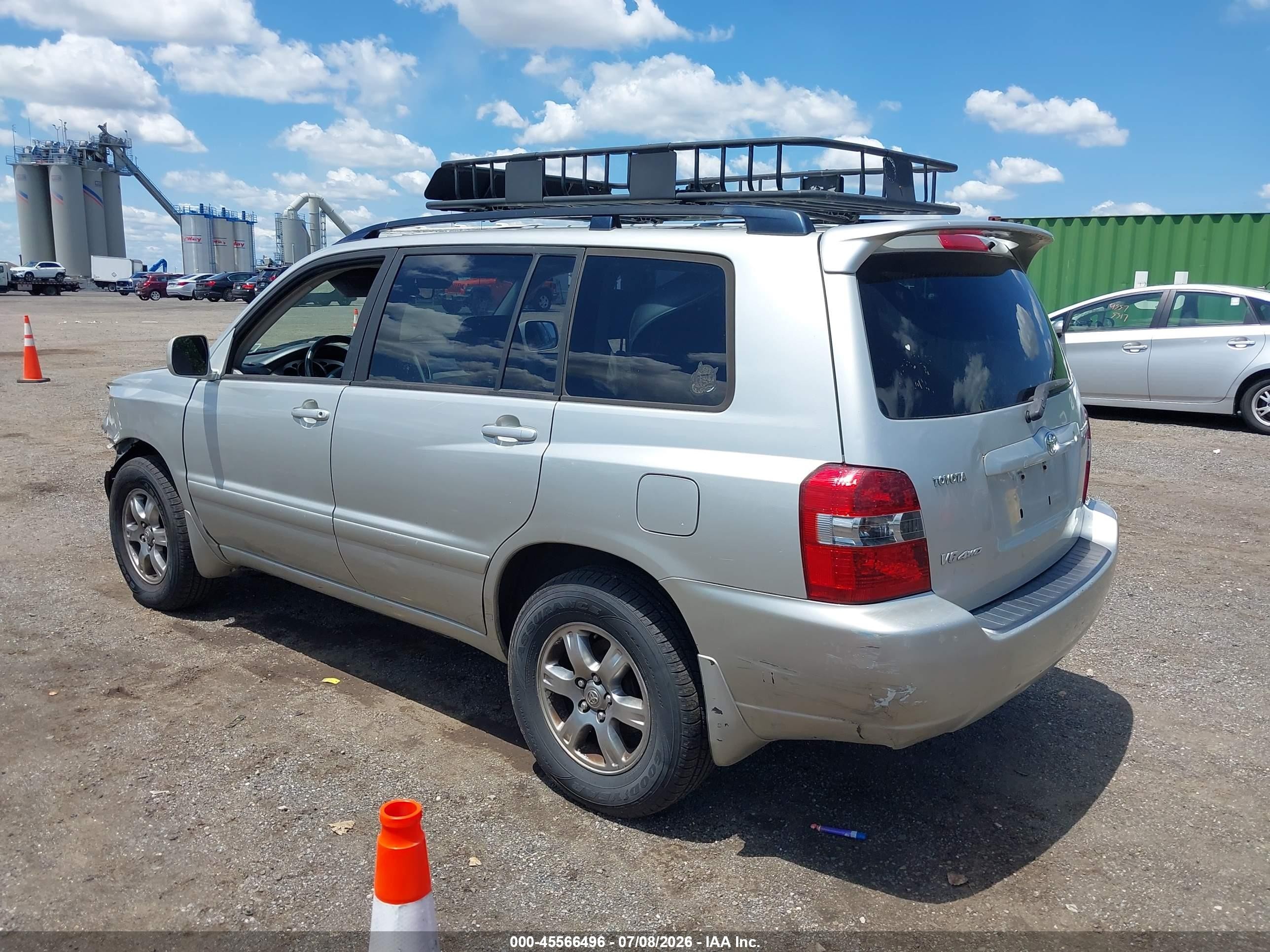 2005 Toyota Highlander V6 Серебряный vin: JTEEP21A150109297