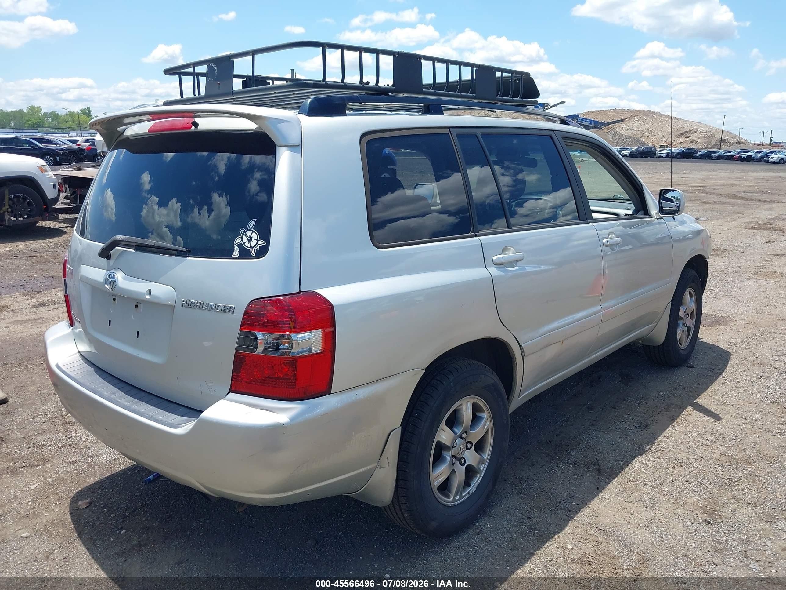 2005 Toyota Highlander V6 Серебряный vin: JTEEP21A150109297