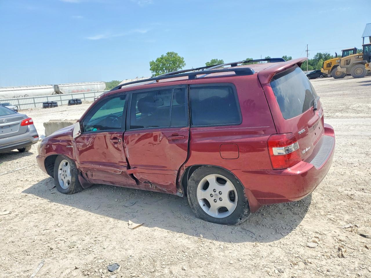 2005 Toyota Highlander Limited Burgundy vin: JTEEP21A150118033