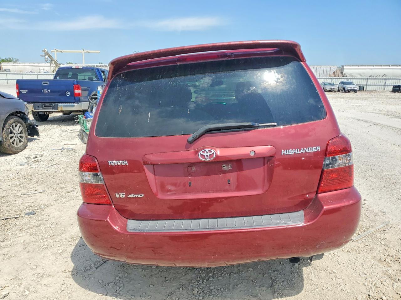 2005 Toyota Highlander Limited Burgundy vin: JTEEP21A150118033