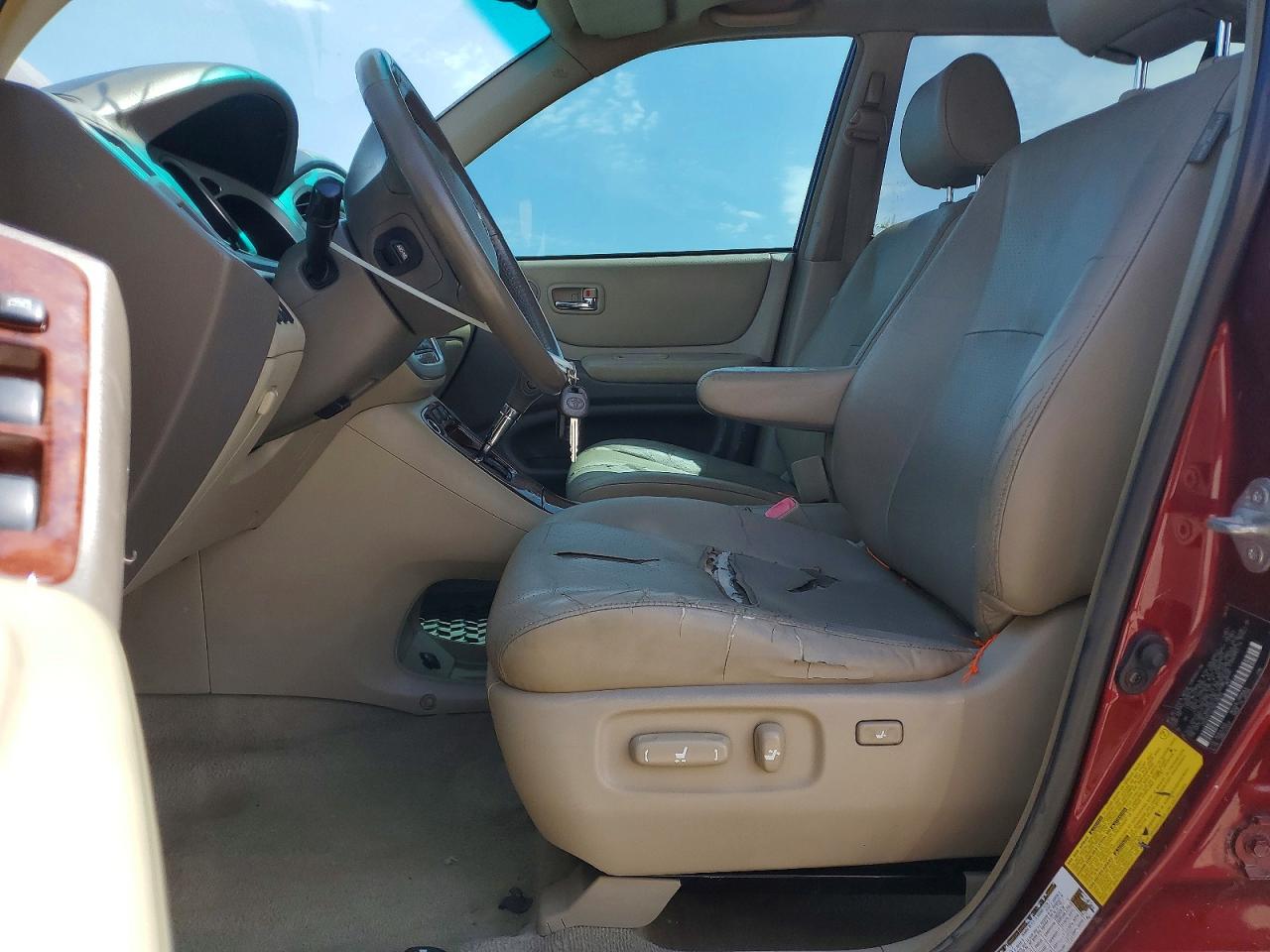 2005 Toyota Highlander Limited Burgundy vin: JTEEP21A150118033