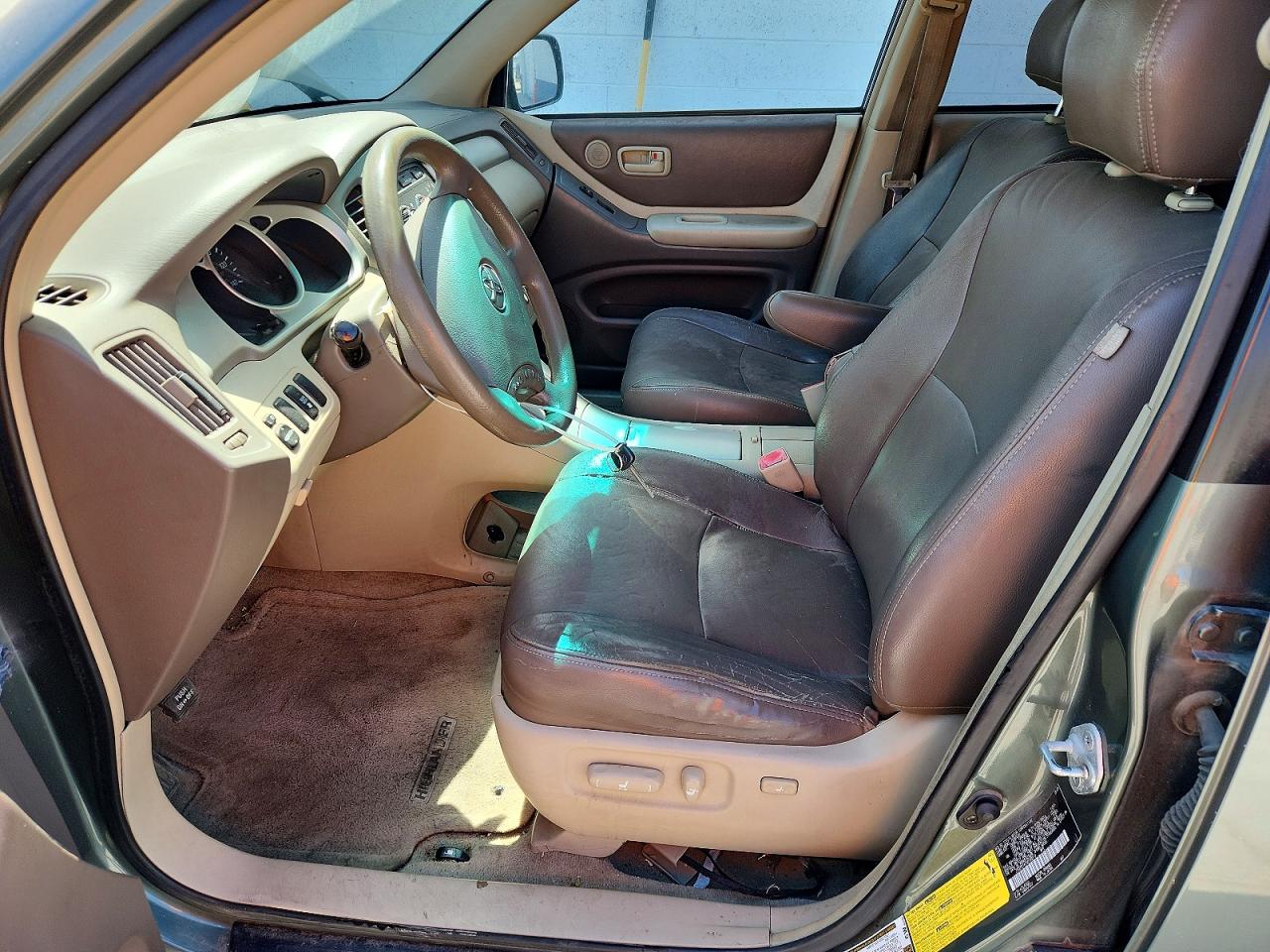 2005 Toyota Highlander Teal vin: JTEEP21A150123412