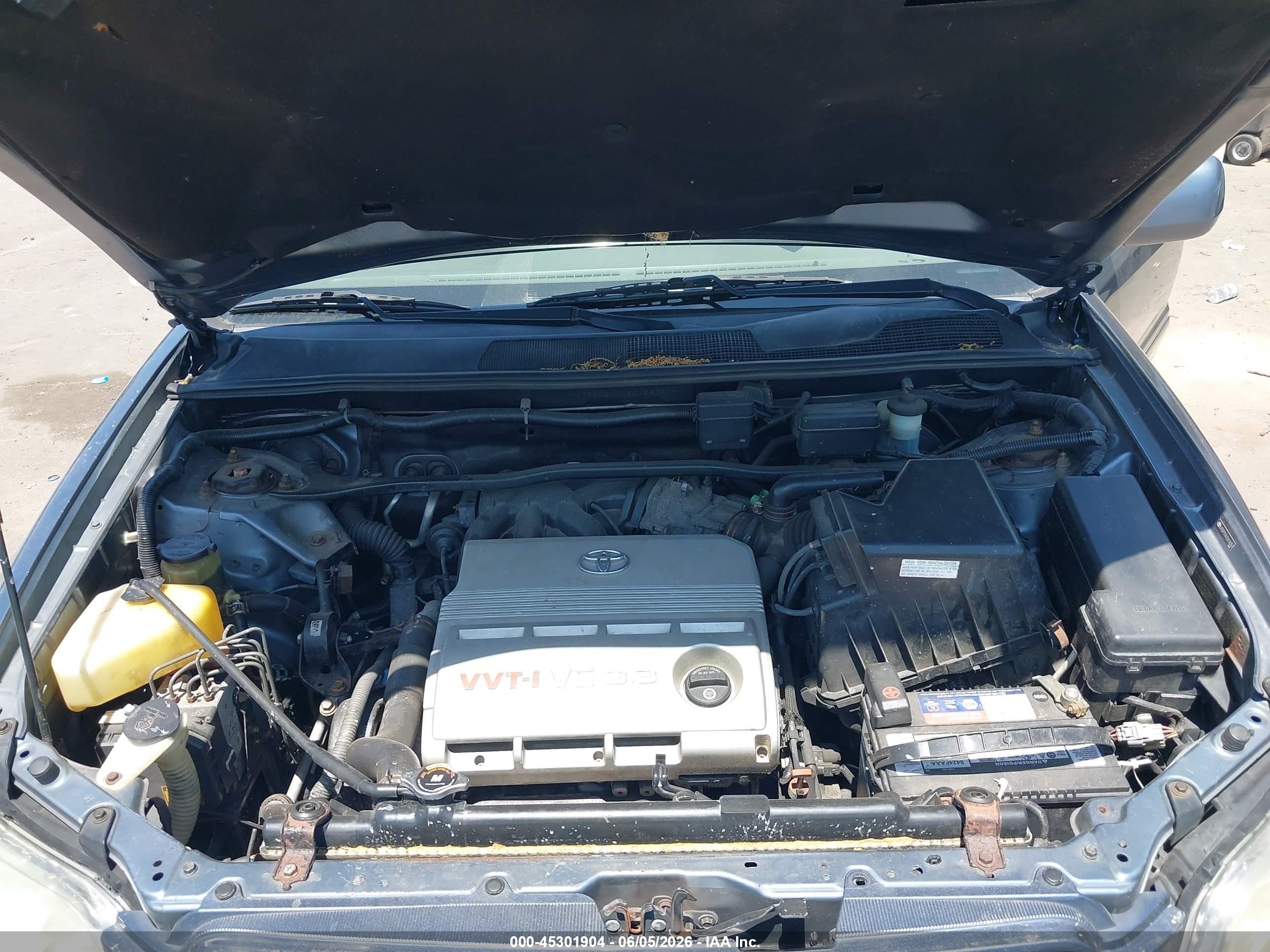 2005 Toyota Highlander V6 Light Blue vin: JTEEP21A150126357