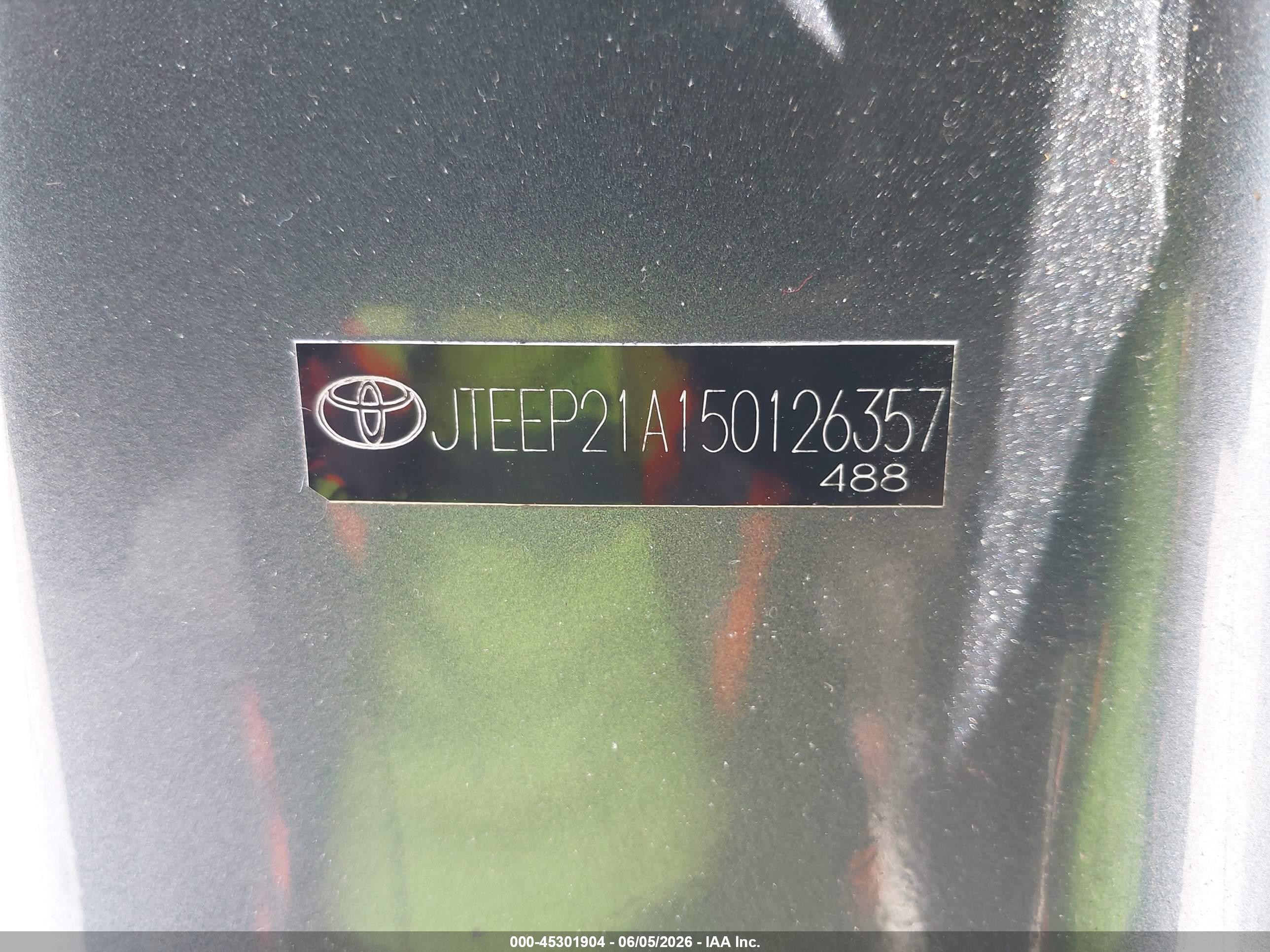 2005 Toyota Highlander V6 Light Blue vin: JTEEP21A150126357
